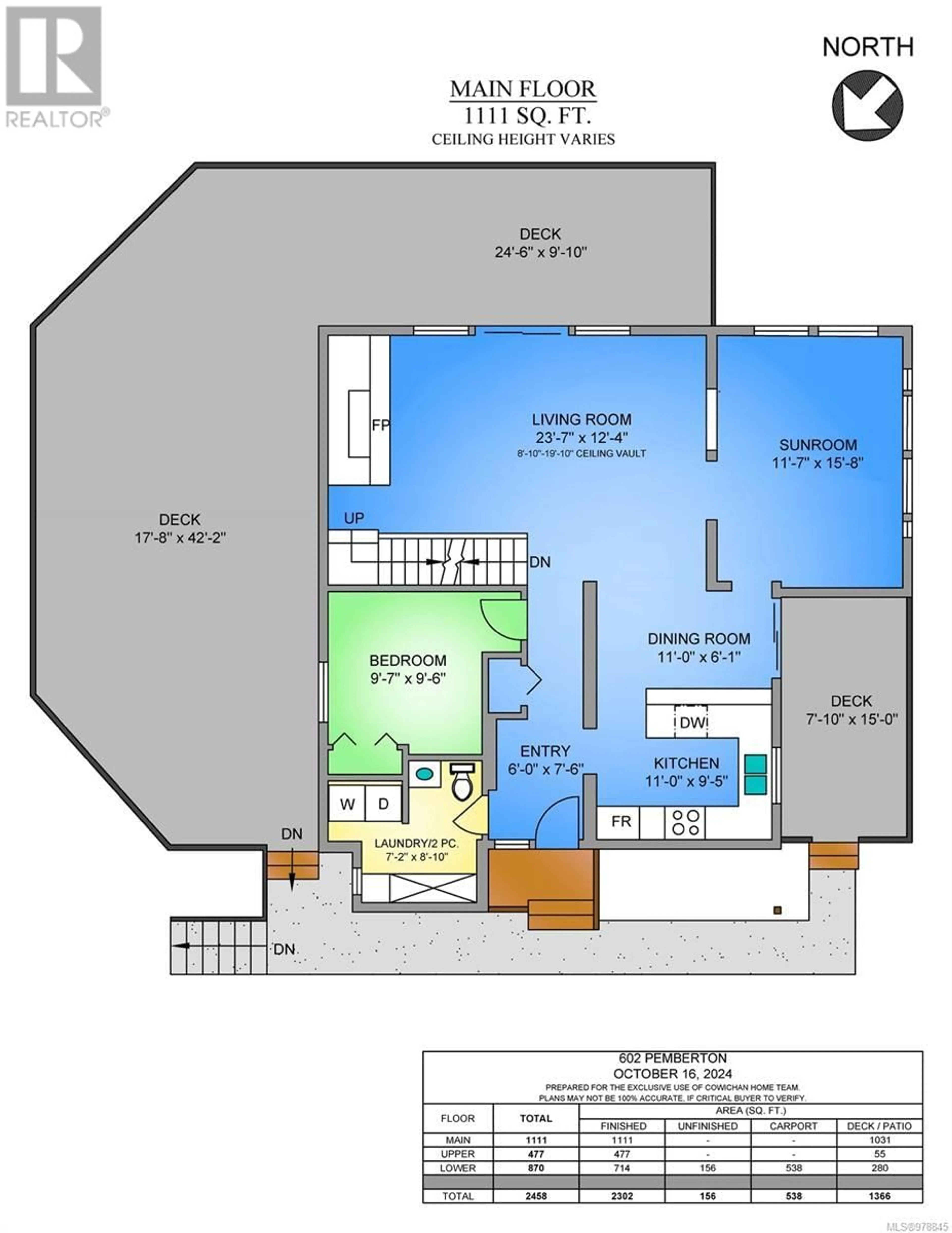 Floor plan for 602 Pemberton Rd, Mill Bay British Columbia V0R2P0