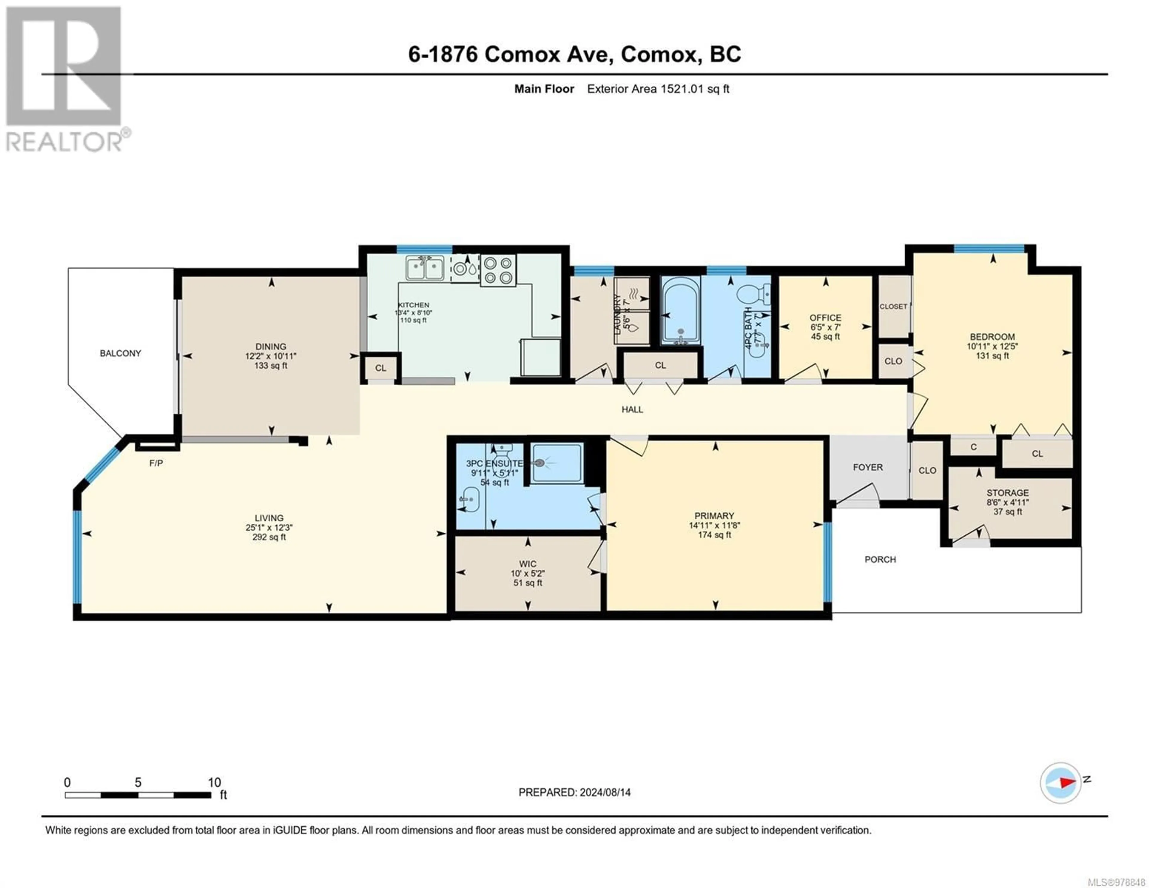 Floor plan for 6 1876 Comox Ave, Comox British Columbia V9M3M7