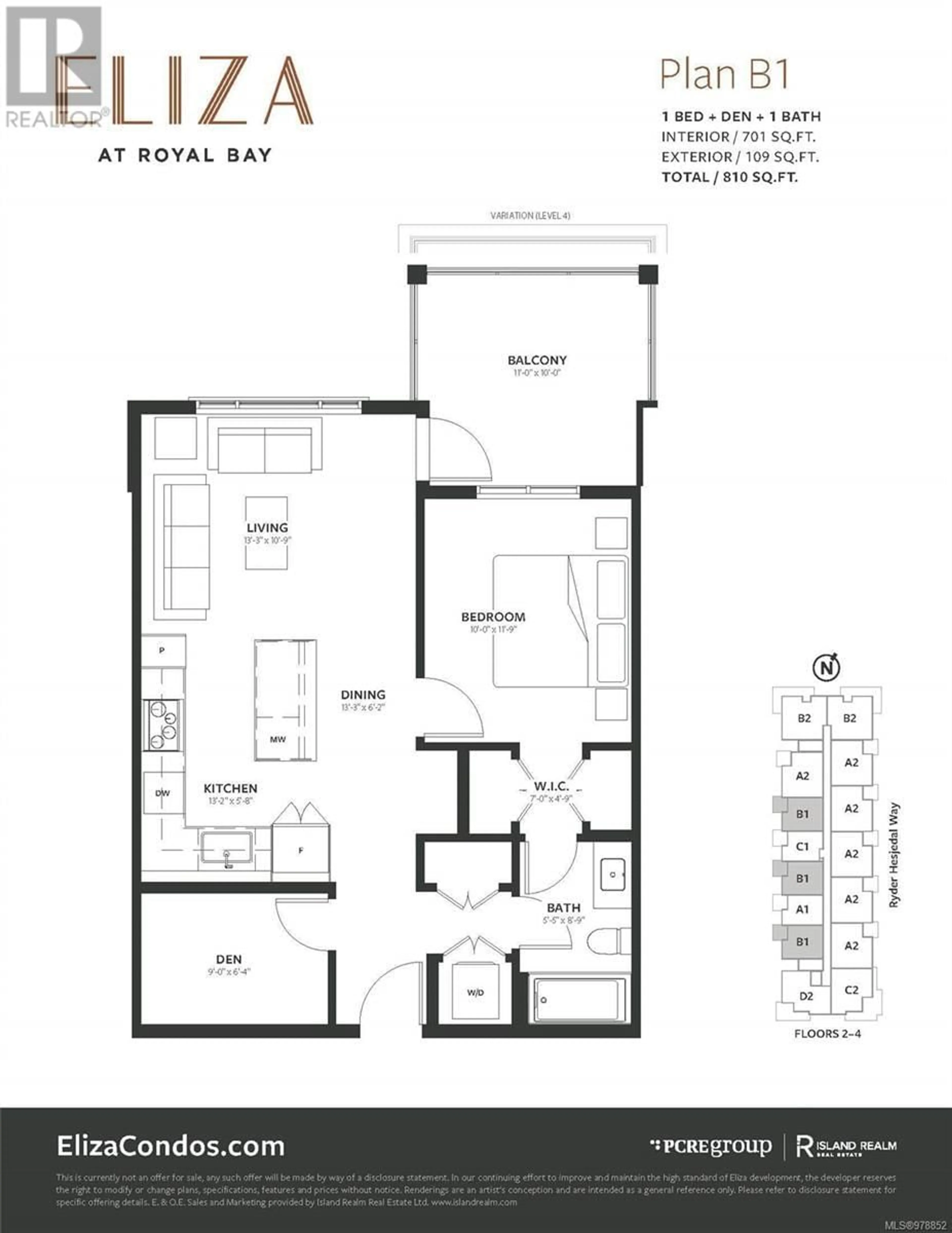 Floor plan for 220 3582 Ryder Hesjedal Way, Colwood British Columbia V9C0J6