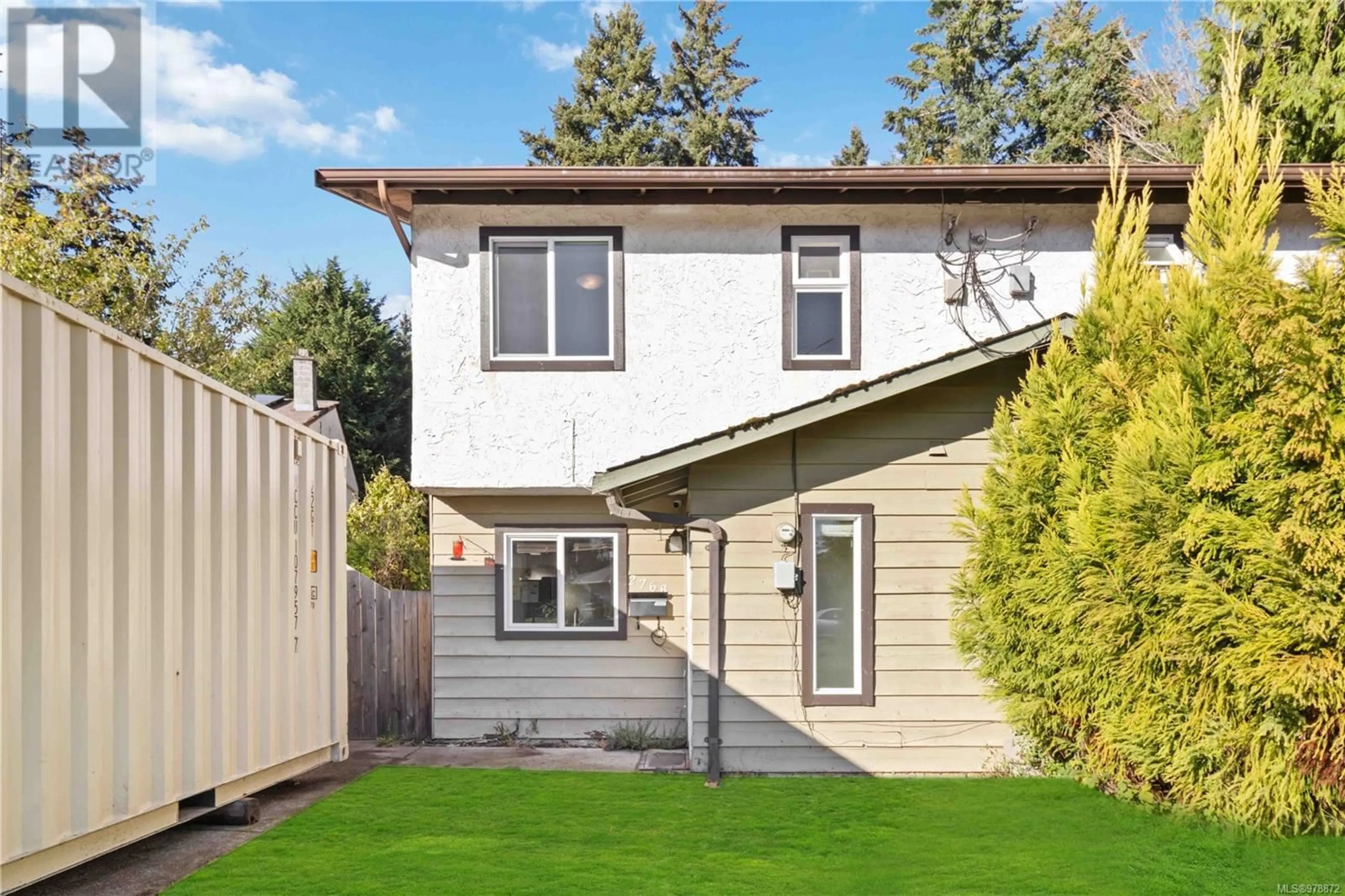 Frontside or backside of a home, the fenced backyard for 2768 Kingswood Rd, Langford British Columbia V9B3J9