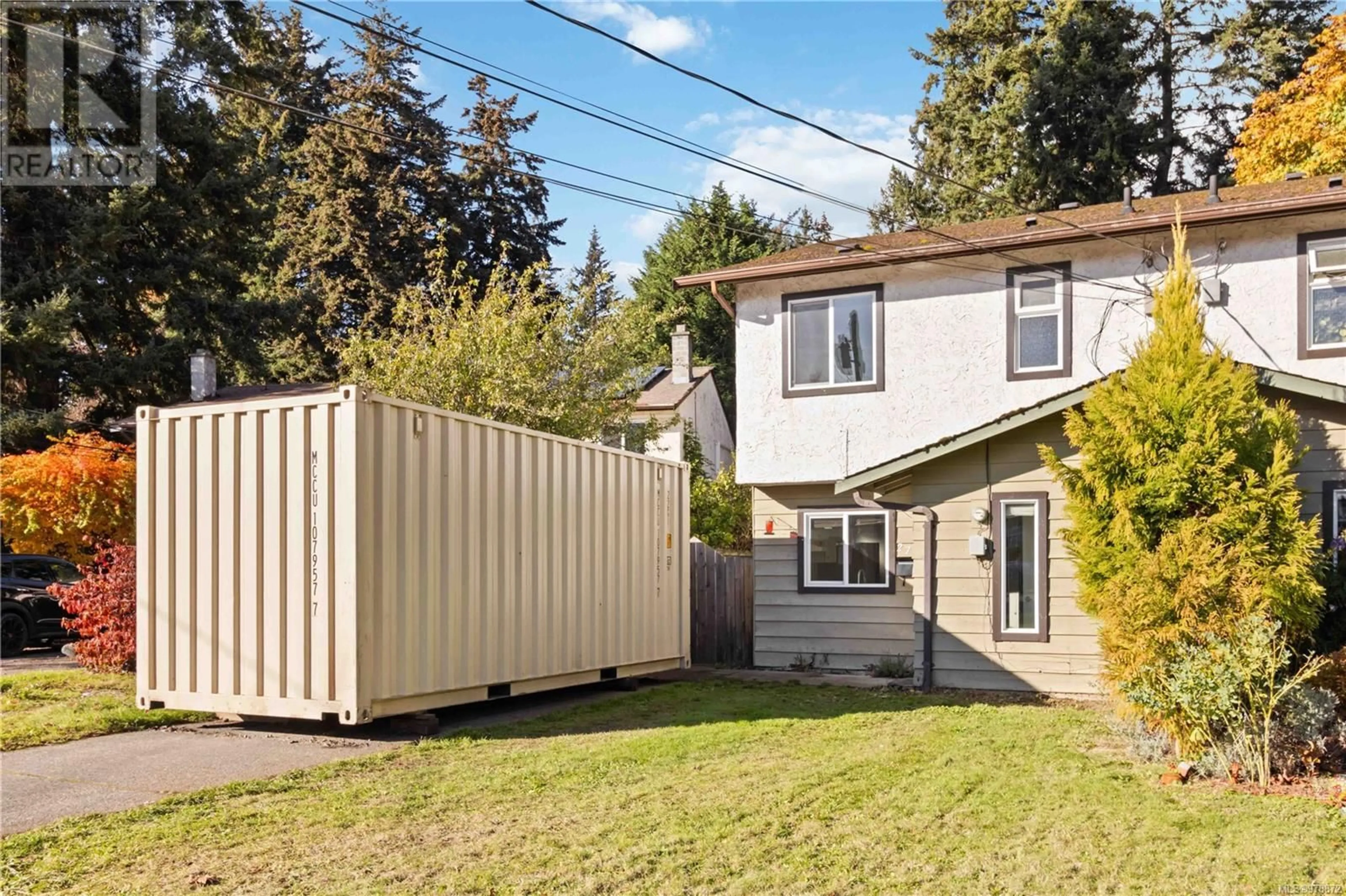 Frontside or backside of a home, the fenced backyard for 2768 Kingswood Rd, Langford British Columbia V9B3J9