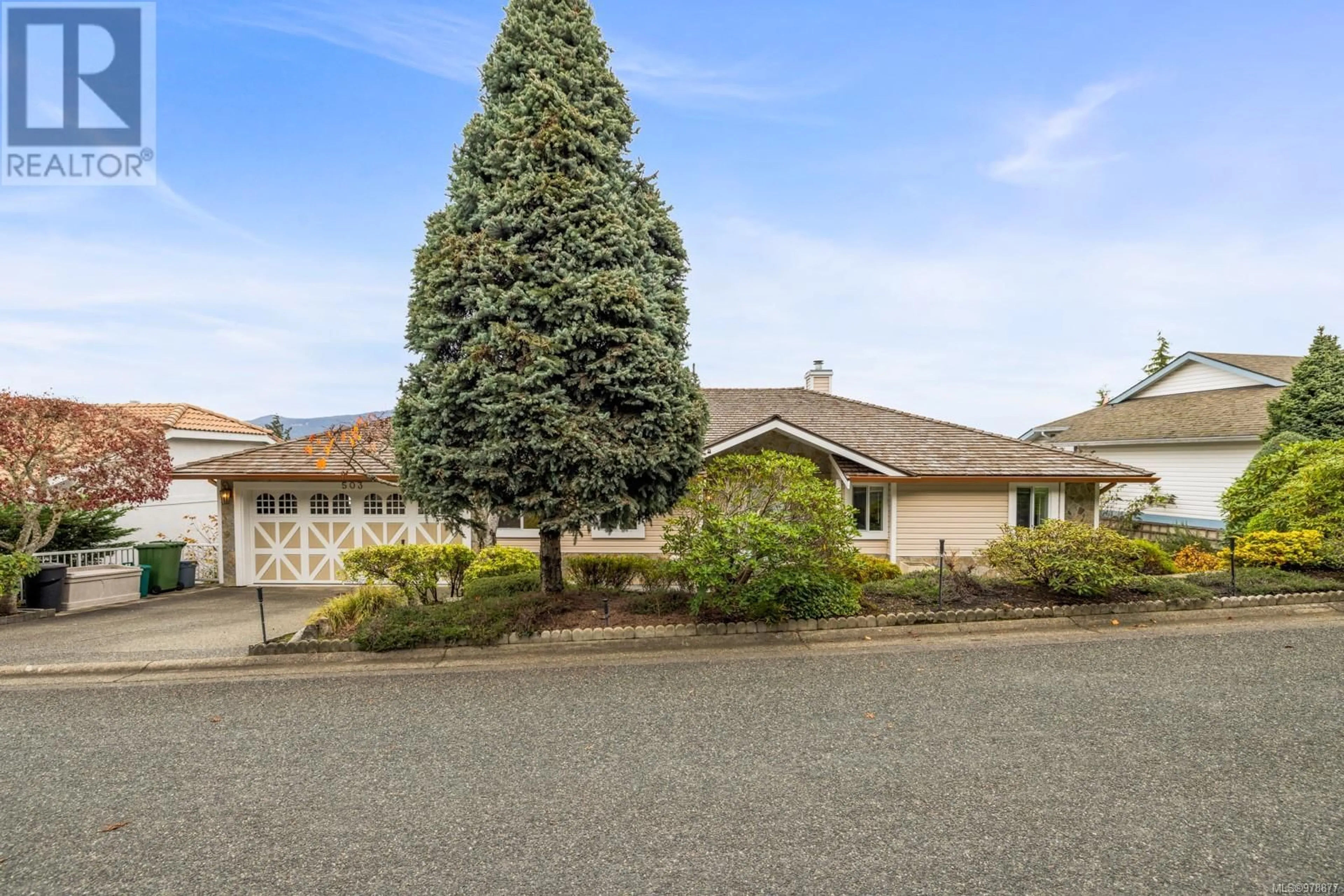 Frontside or backside of a home, the street view for 503 Saltspring View, Cobble Hill British Columbia V8H0K8