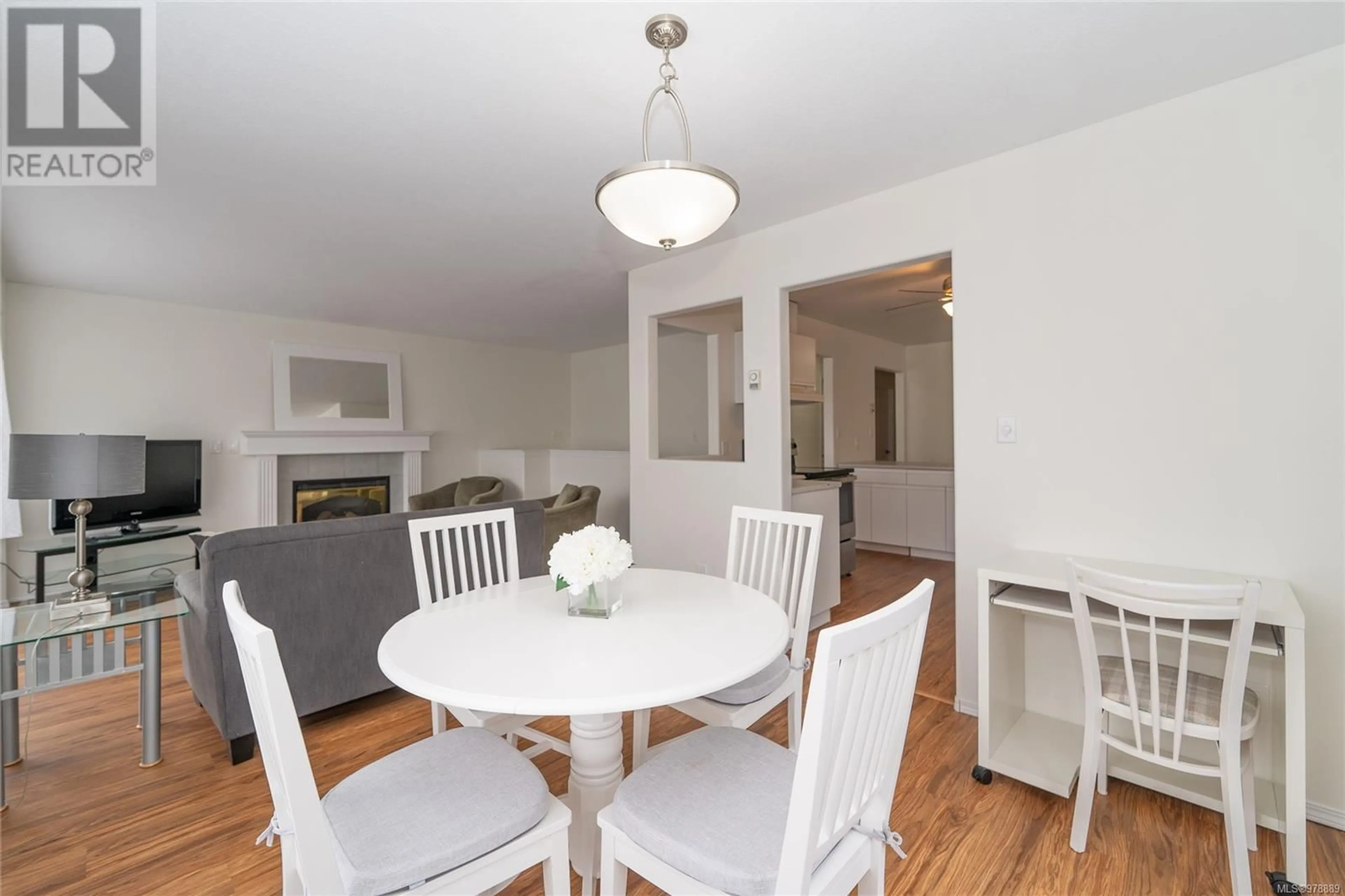 Dining room, wood floors, cottage for 200 Lake Park Rd, Lake Cowichan British Columbia V0R2G0