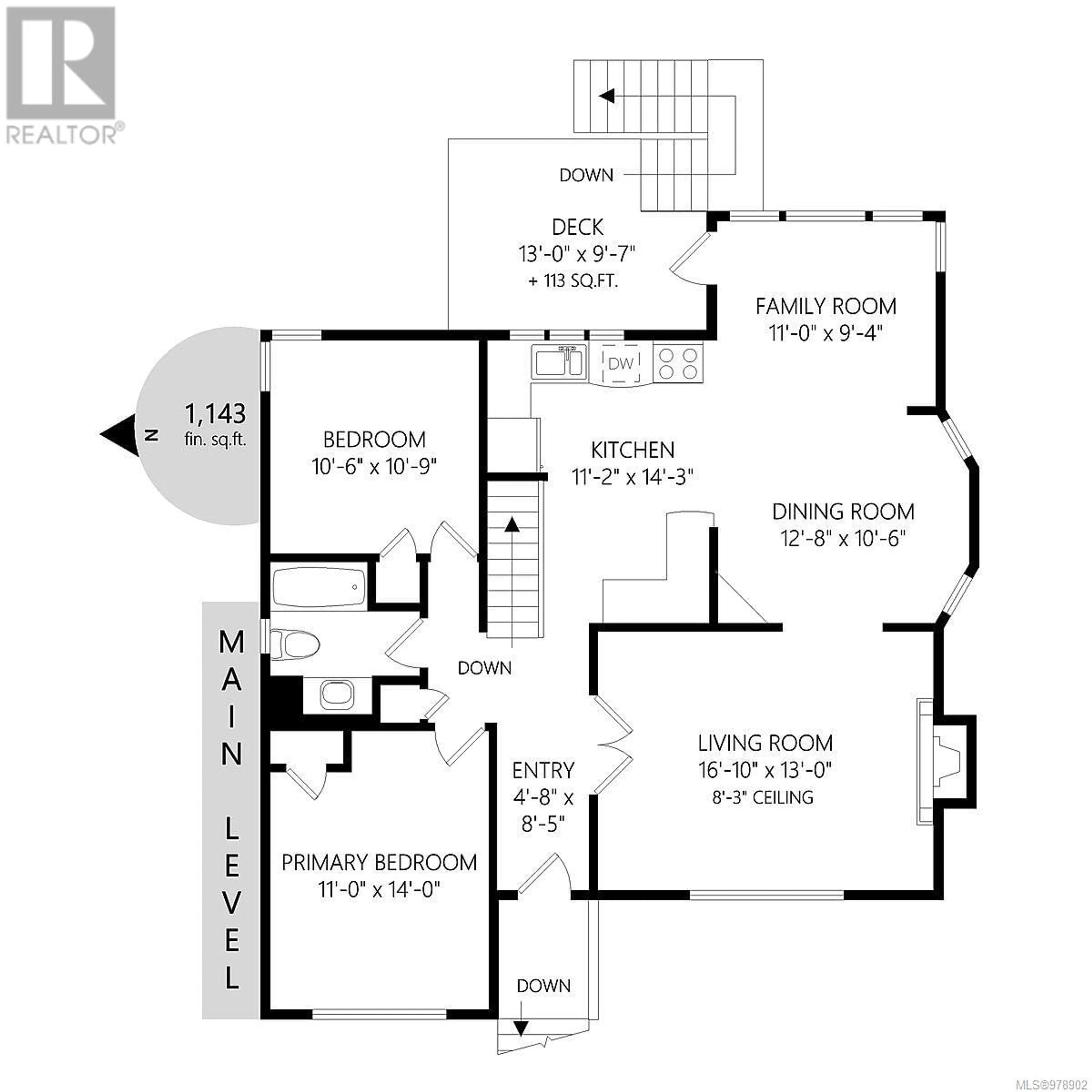 Floor plan for 747 Monterey Ave, Oak Bay British Columbia V8S4V1