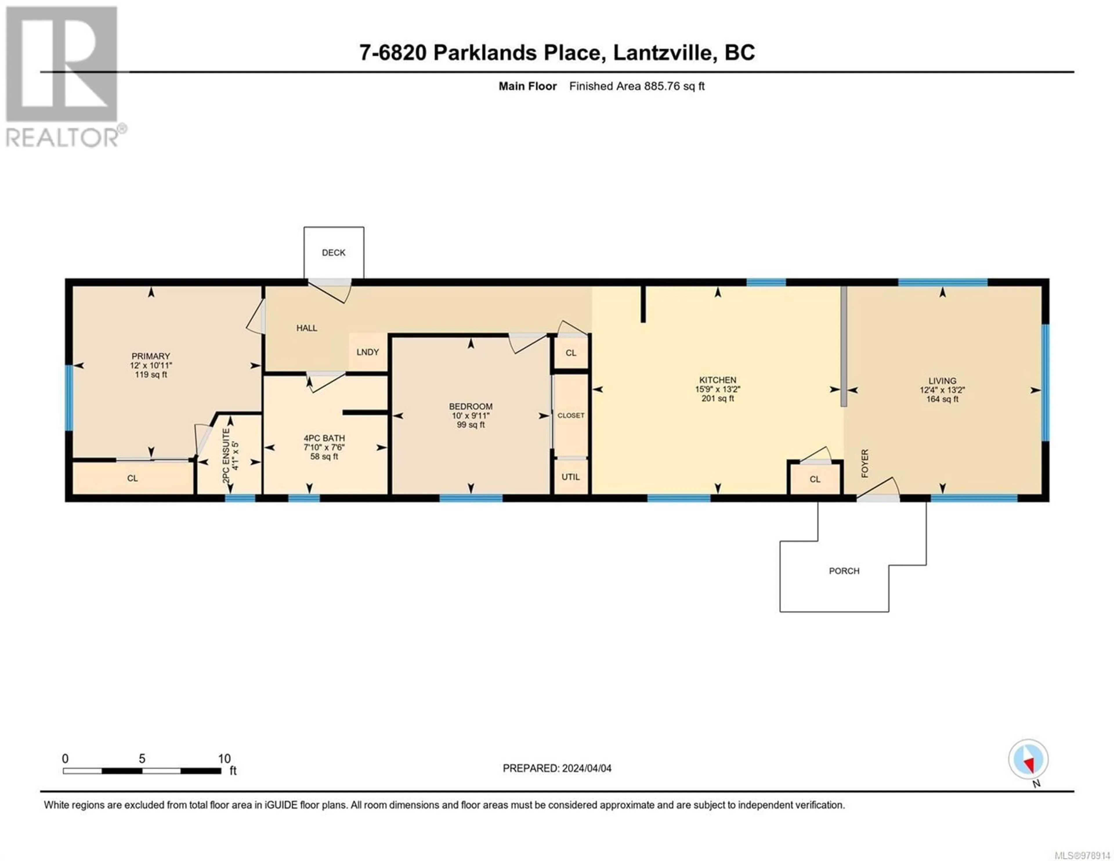 Floor plan for 7 6820 Parklands Pl, Lantzville British Columbia V0R2H0