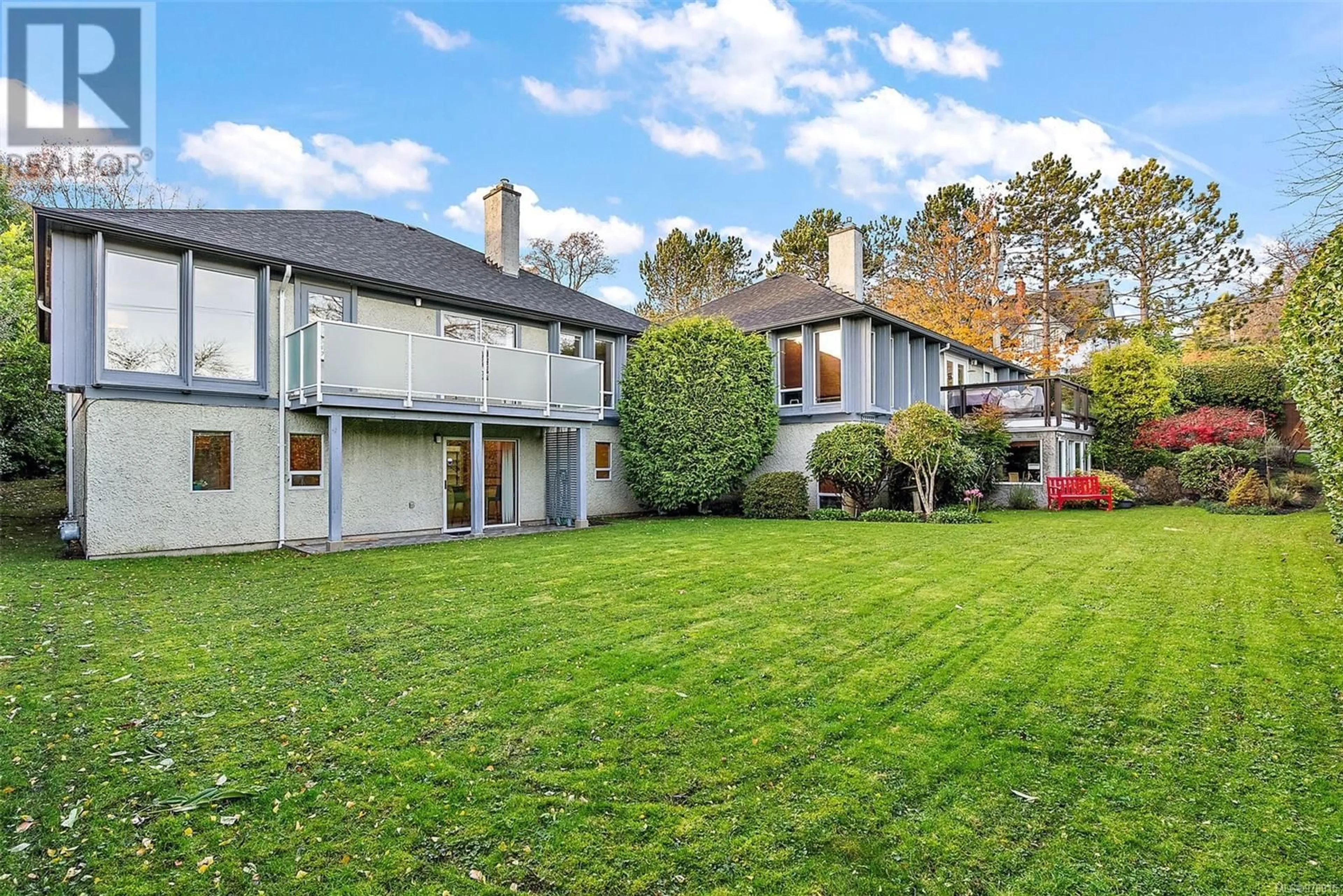 Frontside or backside of a home, the fenced backyard for 538 St. Charles St, Victoria British Columbia V8X3N7