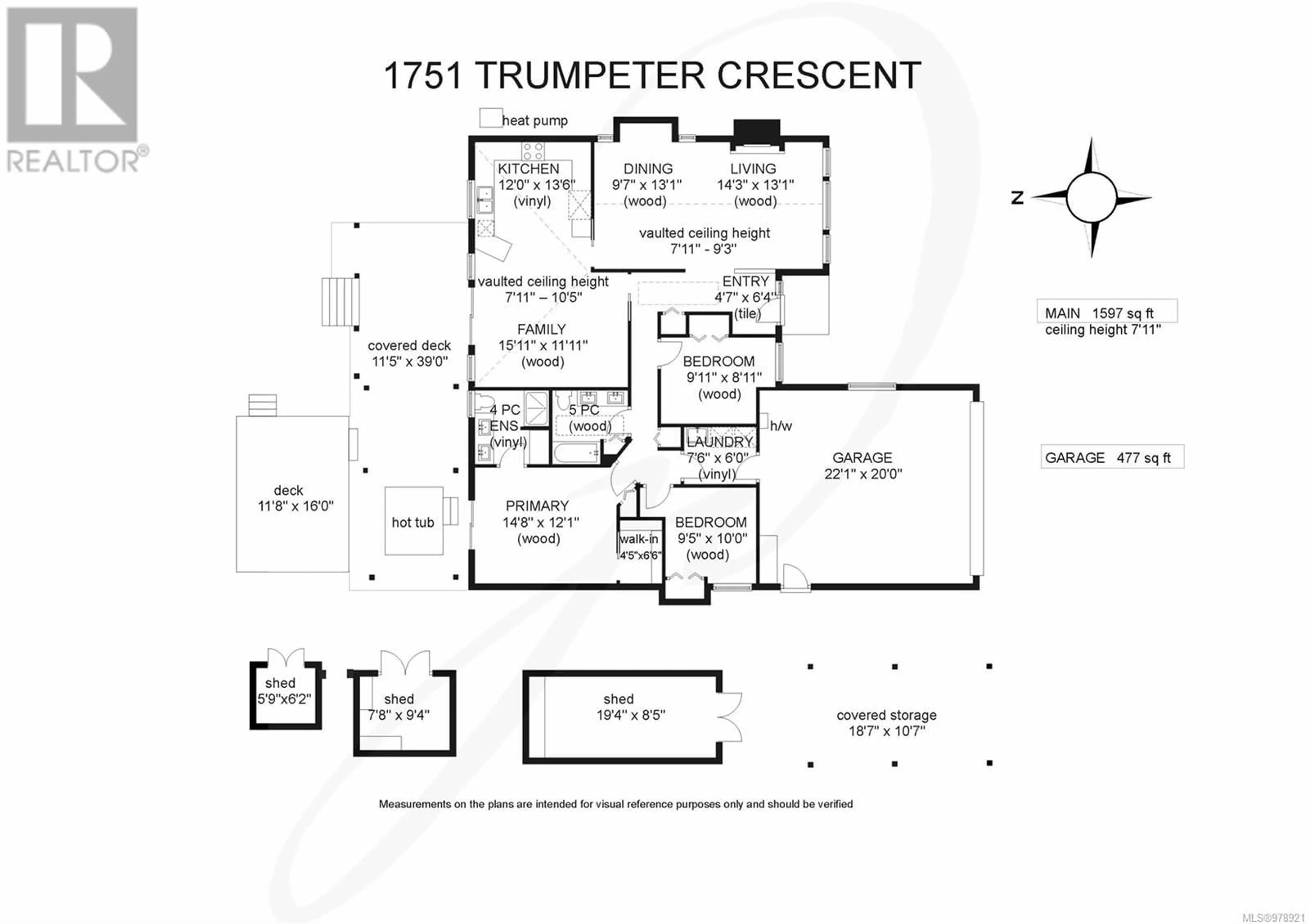 Floor plan for 1751 Trumpeter Cres, Courtenay British Columbia V9N8S4