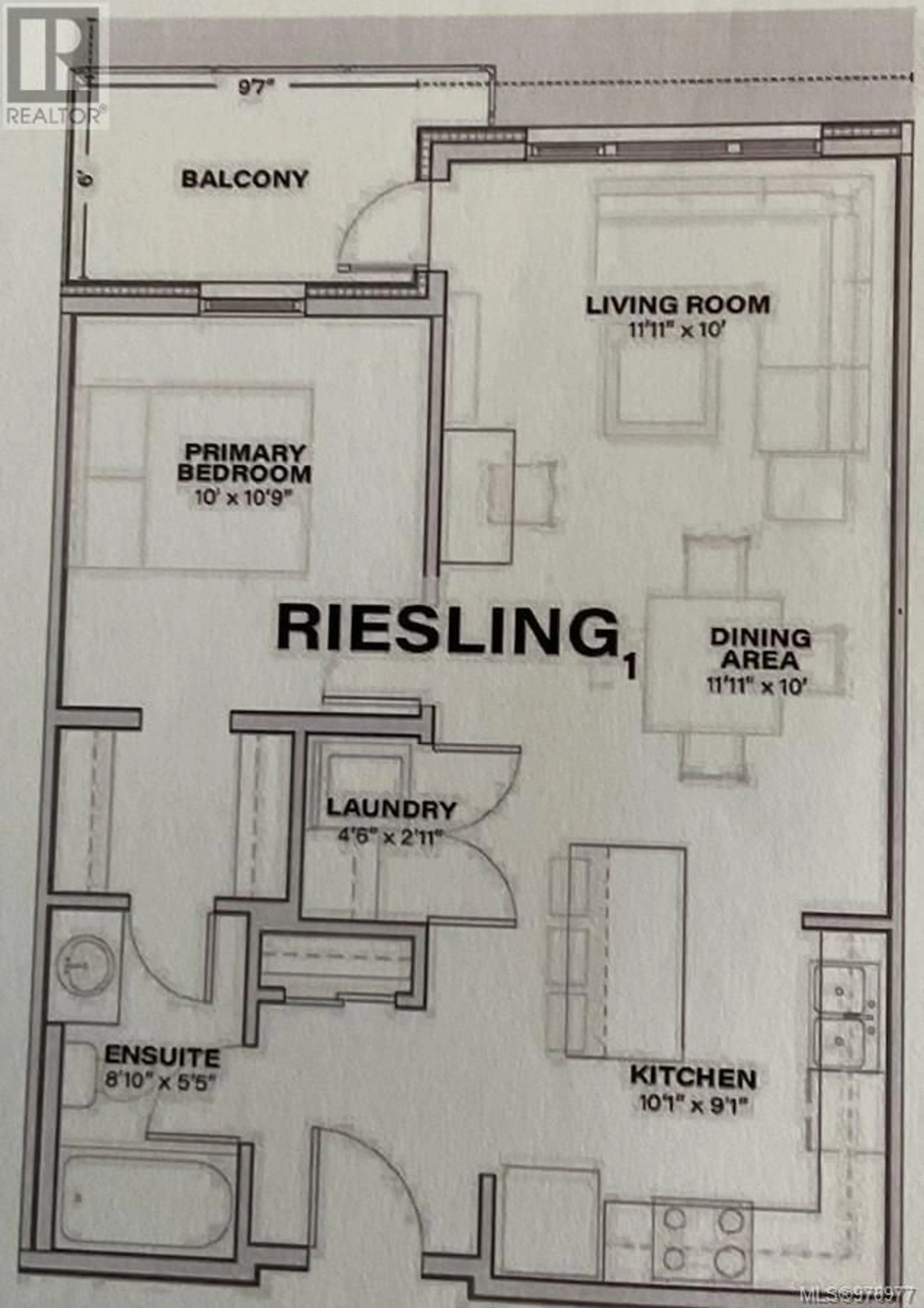 Floor plan for 409 - 120 JENSEN AVENUE, Parksville British Columbia V9P0H6