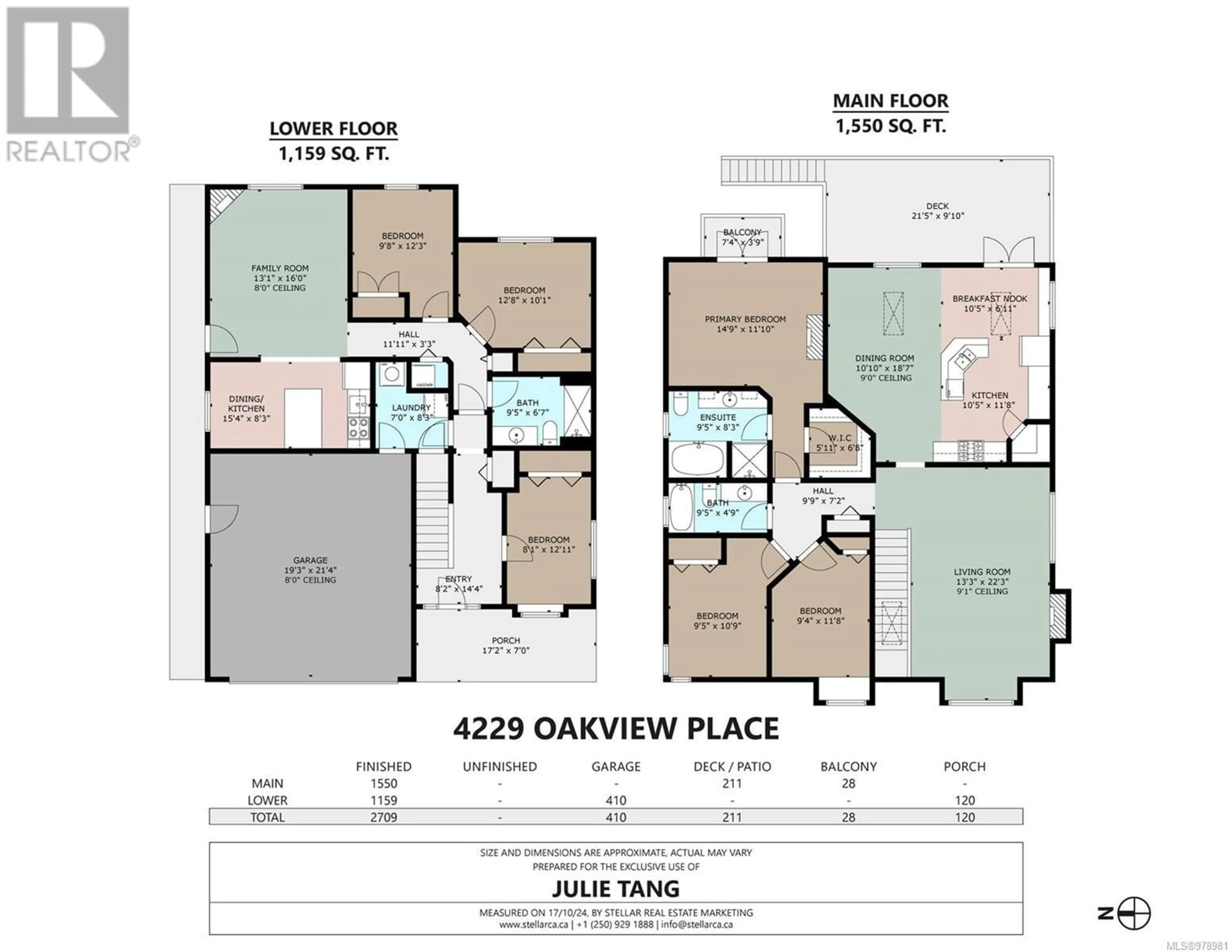 Floor plan for 4229 Oakview Pl, Saanich British Columbia V8N6M7