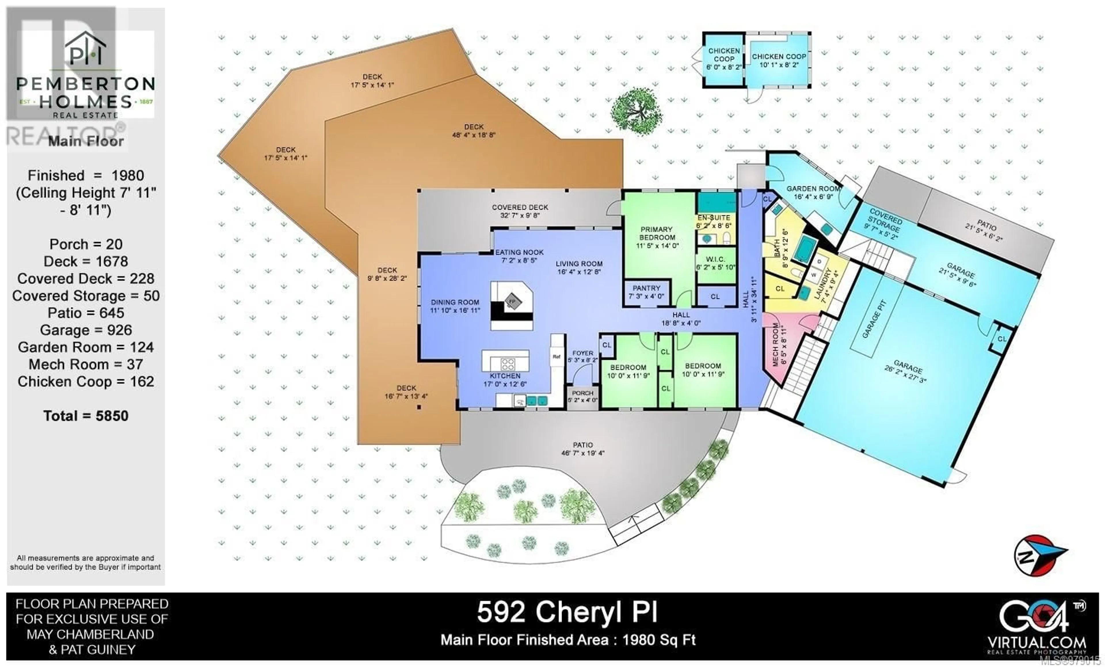 Floor plan for 592 Cheryl Pl, Highlands British Columbia V9B6E8