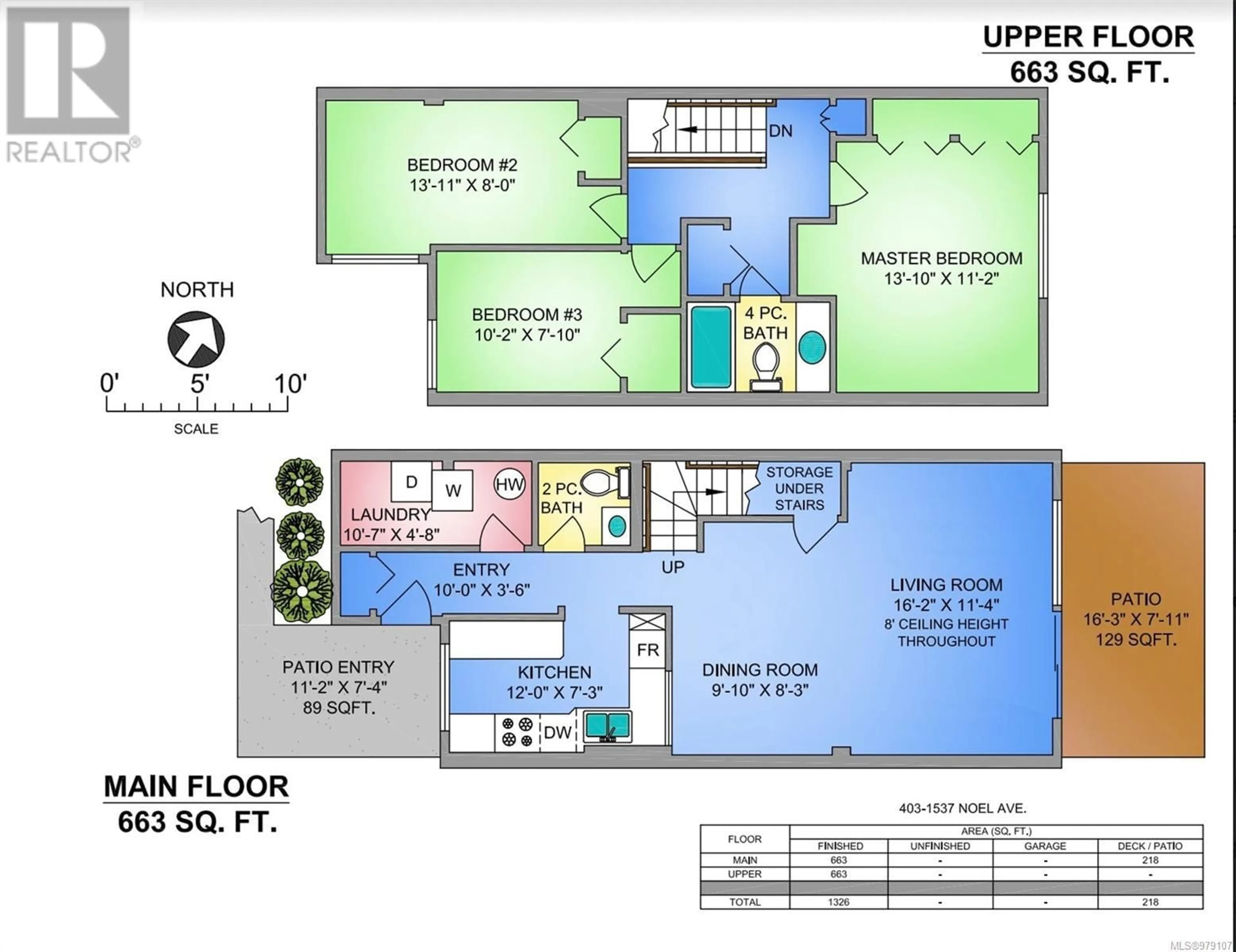 Floor plan for 403 1537 NOEL Ave, Comox British Columbia V9M3H8