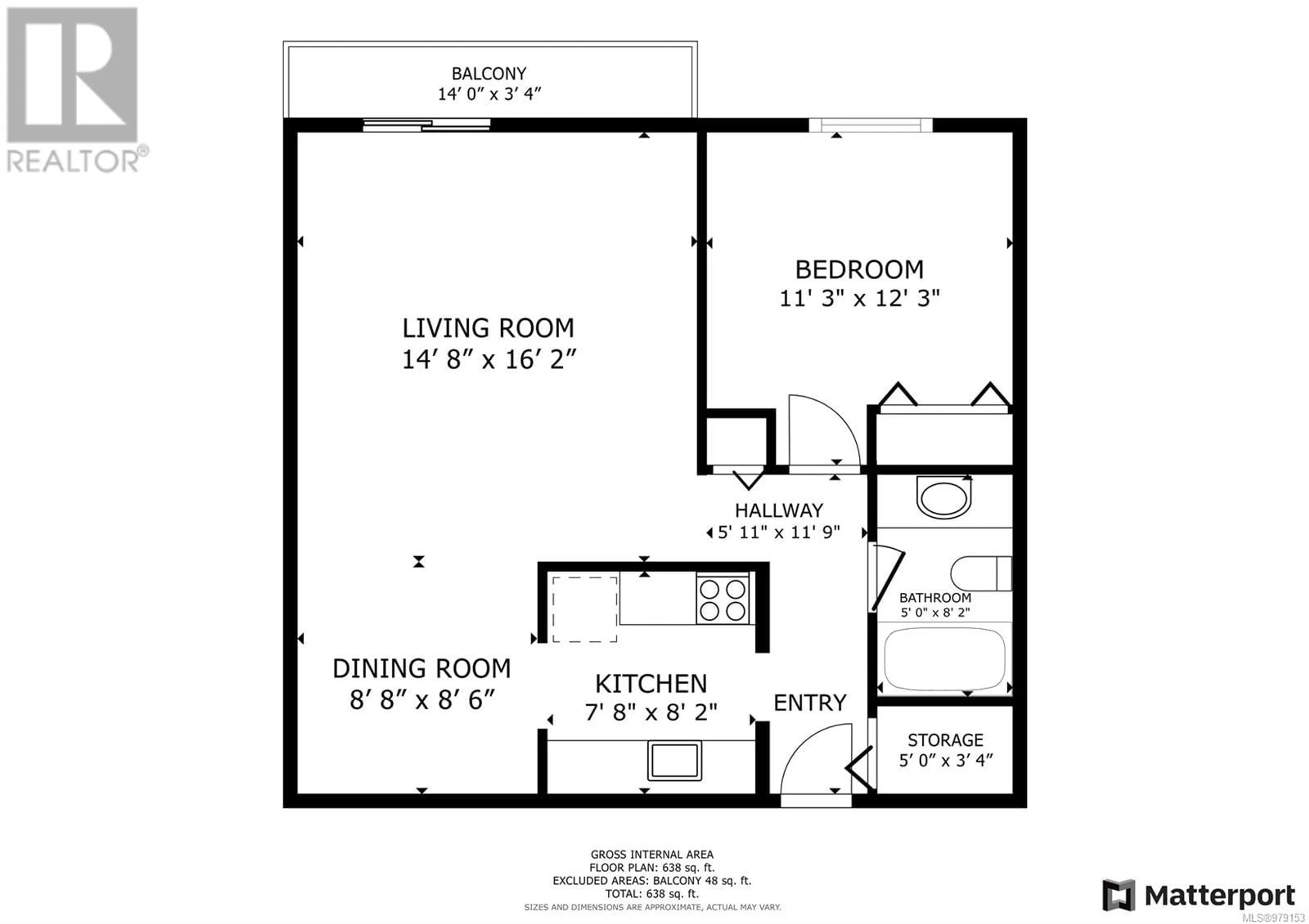 Floor plan for 416 175 Centennial Dr, Courtenay British Columbia V9N7M4