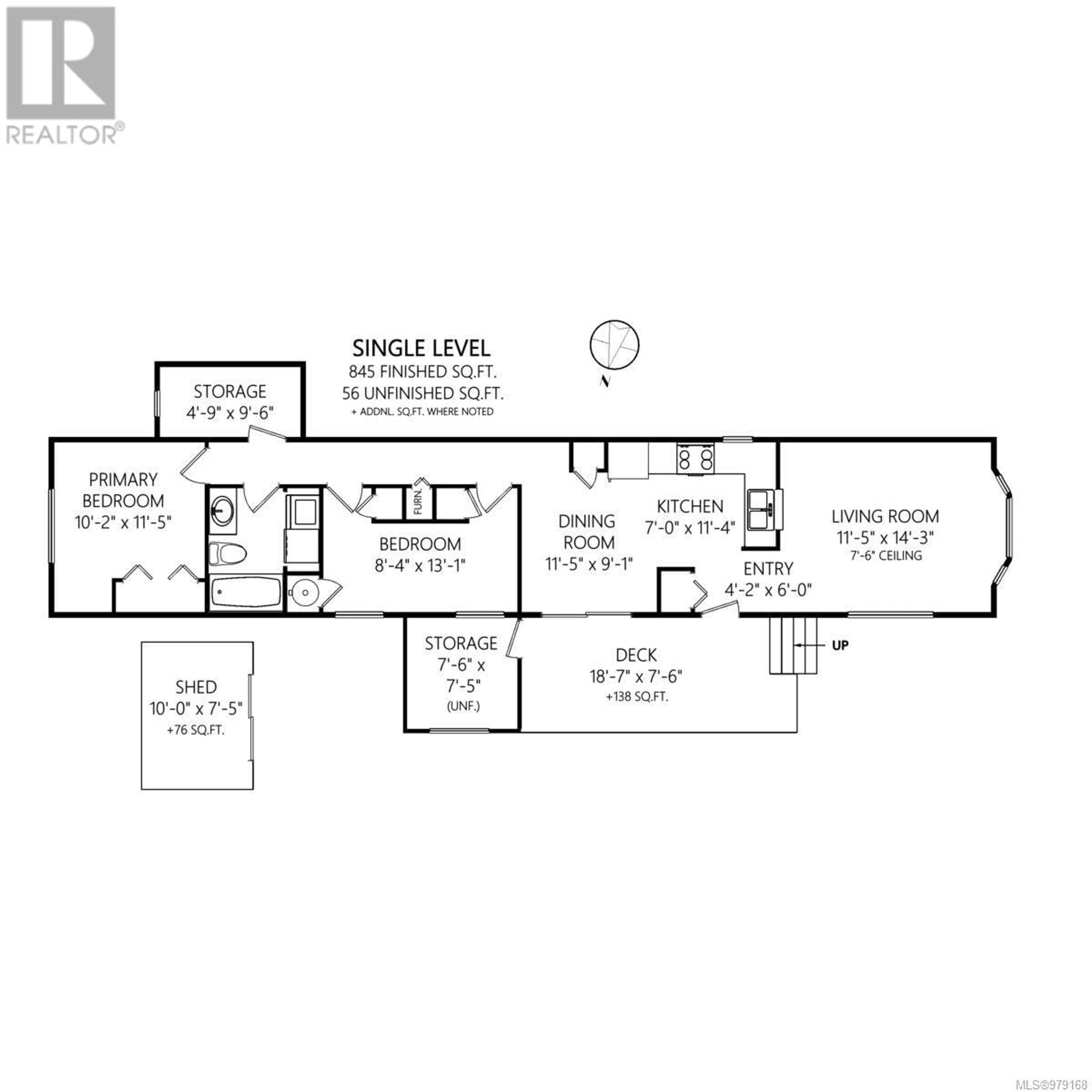 Floor plan for 2 6171 Kirby Rd, Sooke British Columbia V9Z0X6