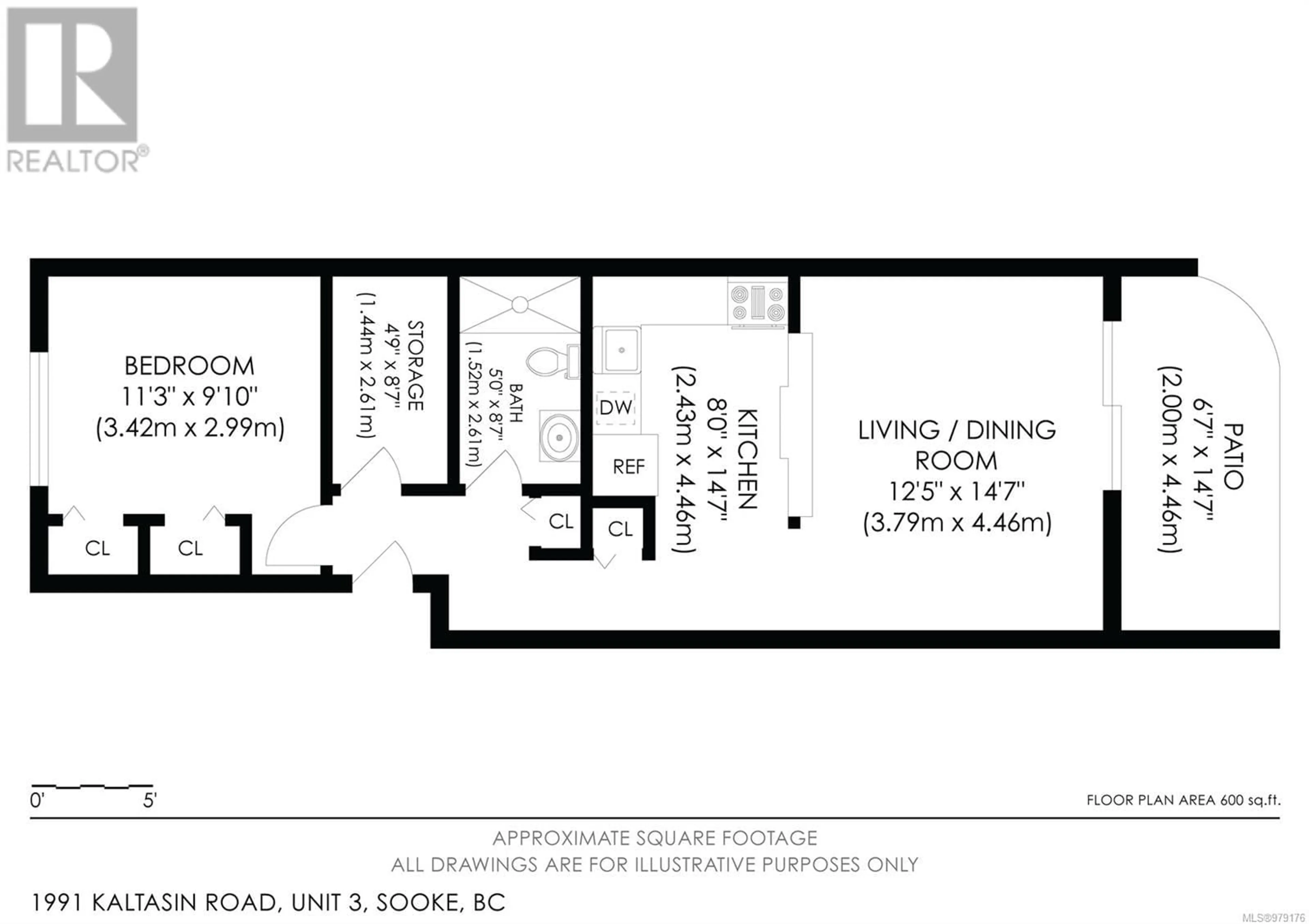 Floor plan for 109 1991 Kaltasin Rd, Sooke British Columbia V9Z0B7