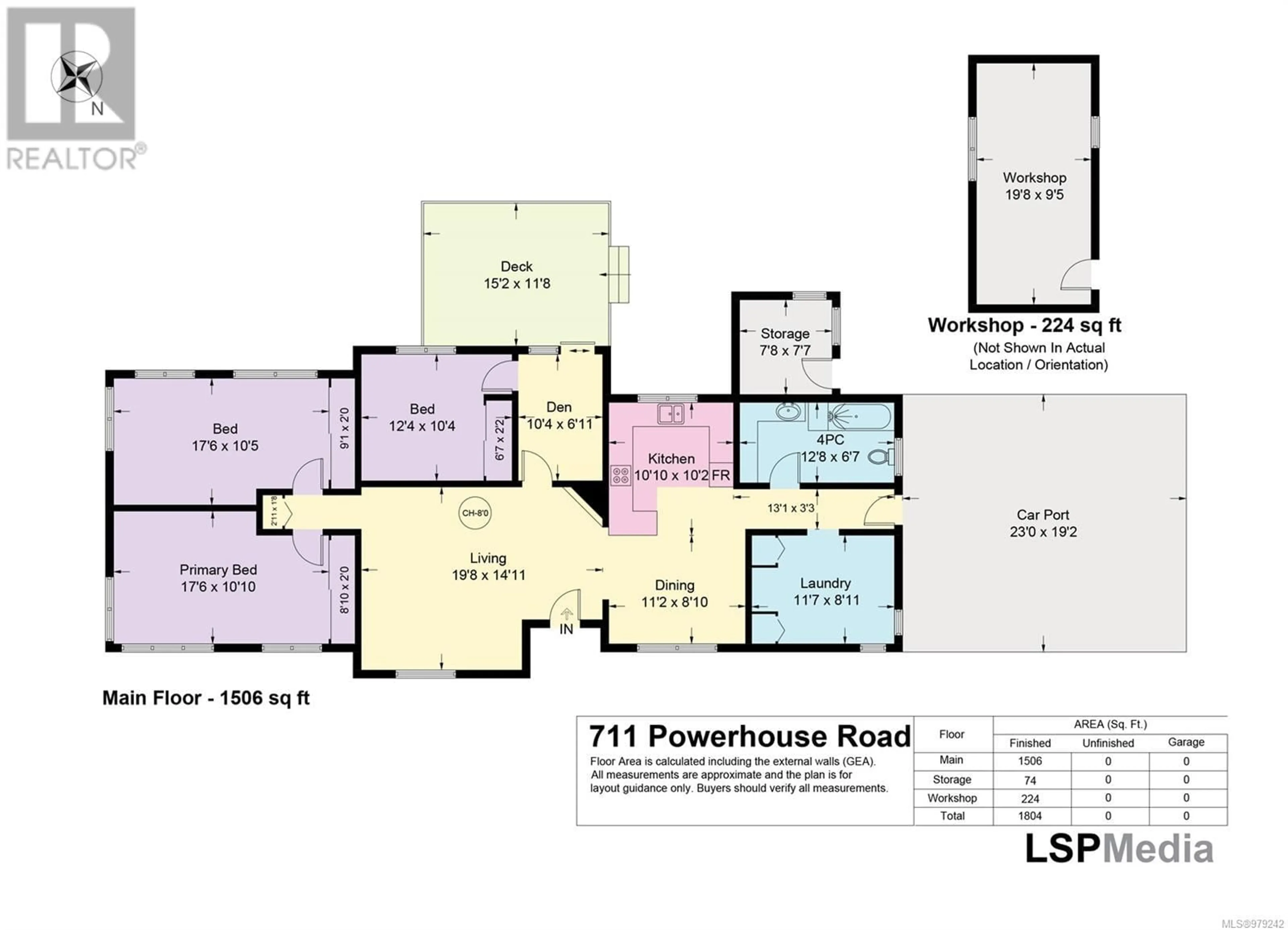 Floor plan for 711 Powerhouse Rd, Courtenay British Columbia V9N9L1