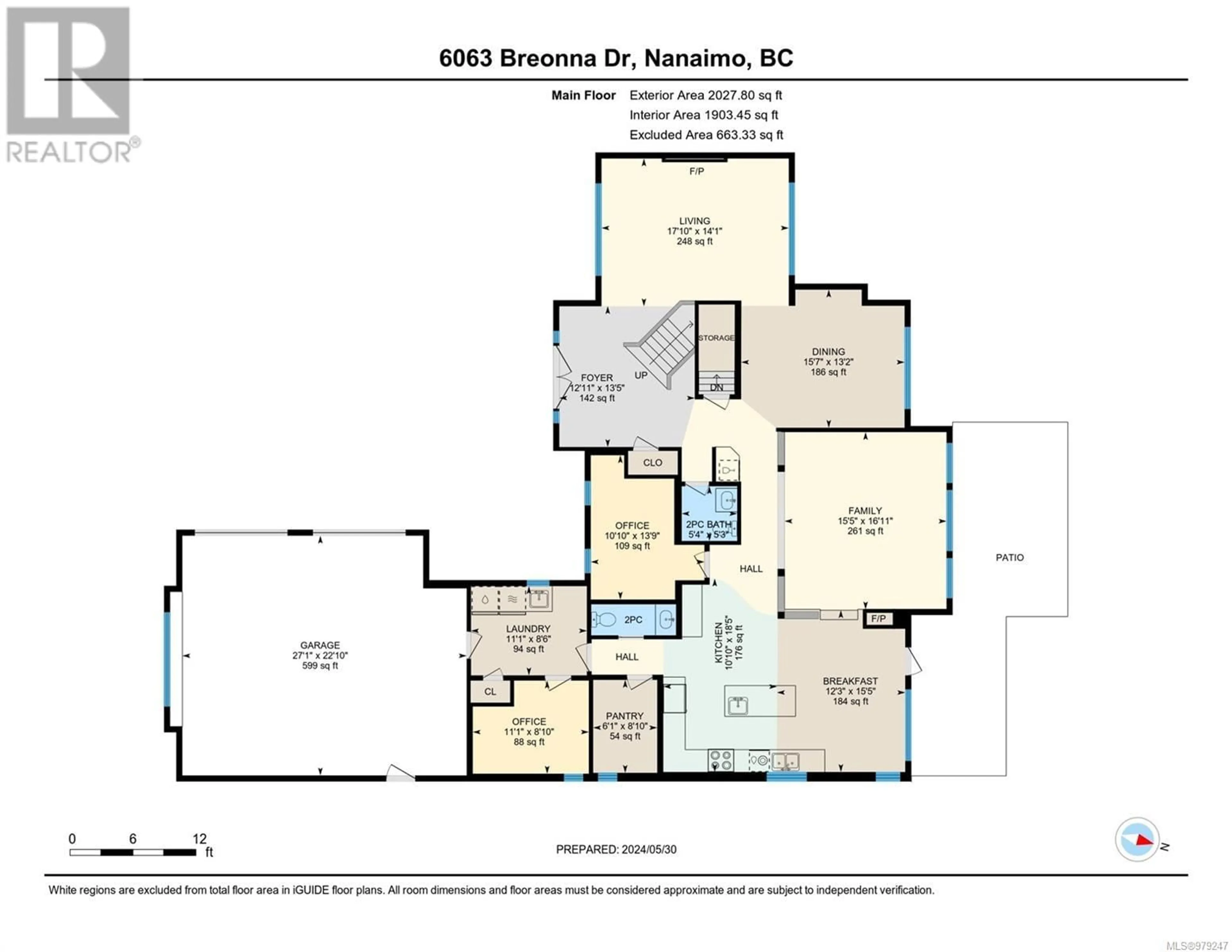 Floor plan for 6063 Breonna Dr, Nanaimo British Columbia V9V1G1