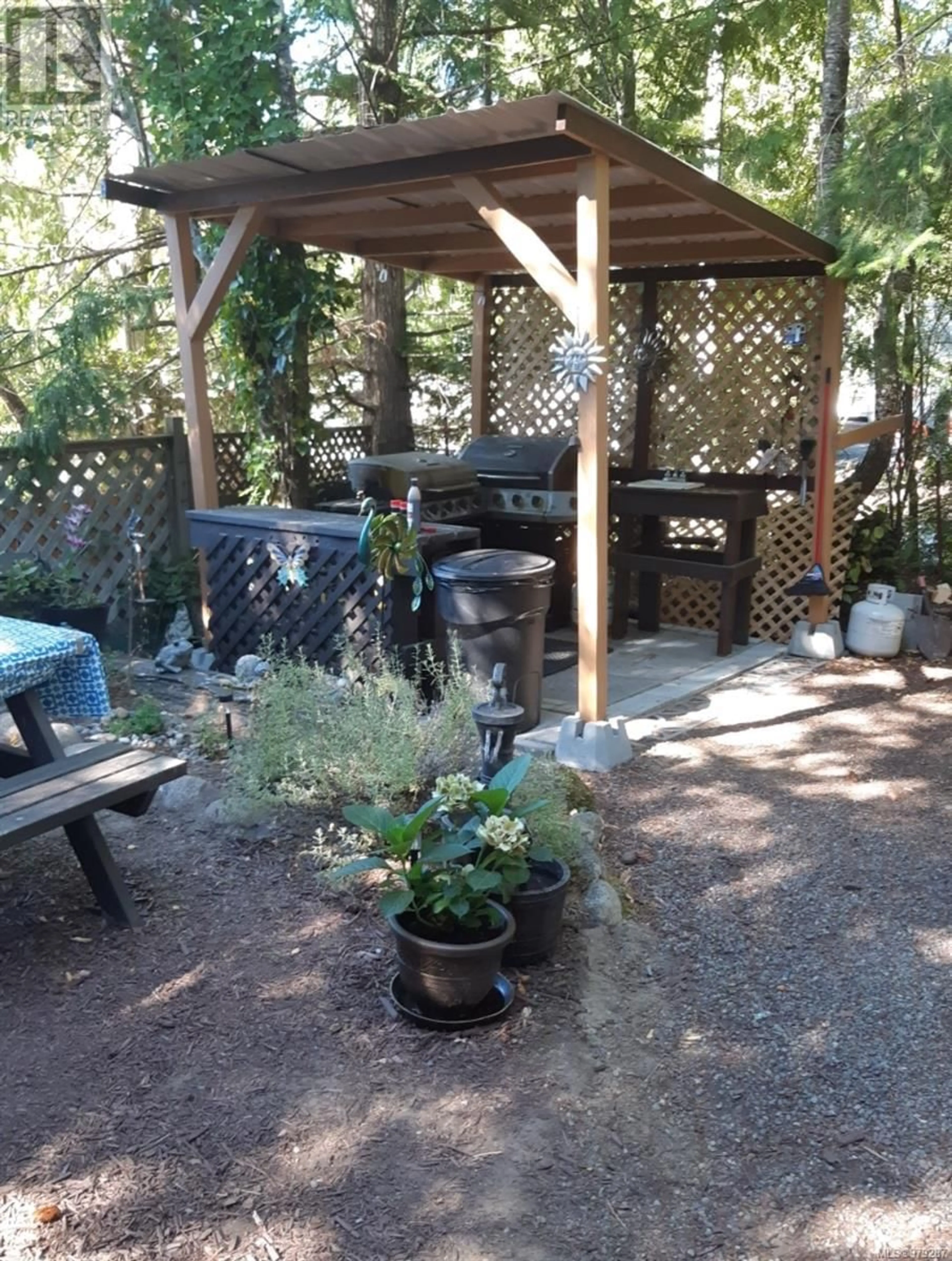 Patio, the fenced backyard for B38 2650 Turnbull Rd, Qualicum Beach British Columbia V9K2R2