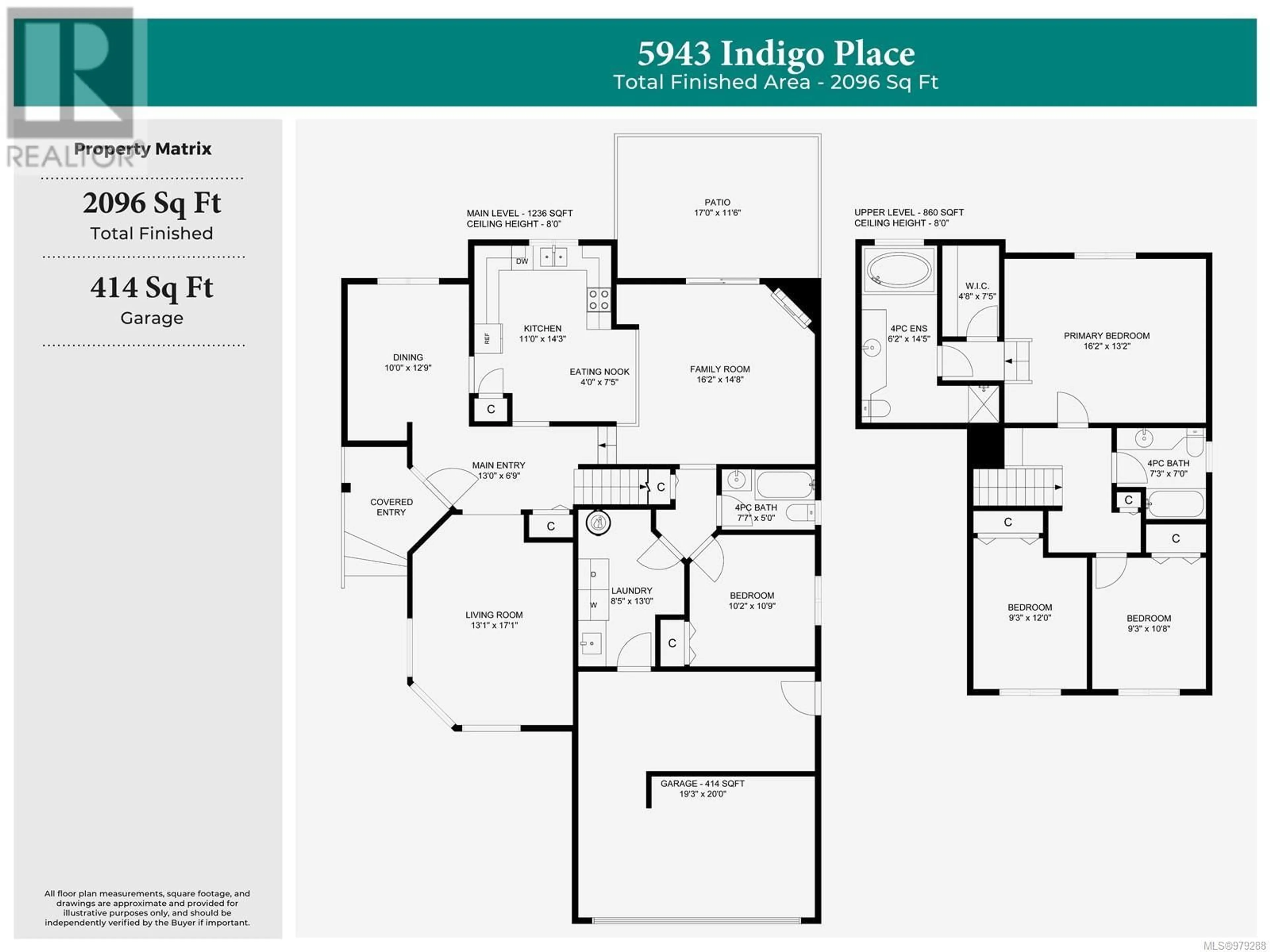 Floor plan for 5943 Indigo Pl, Nanaimo British Columbia V9V1K4