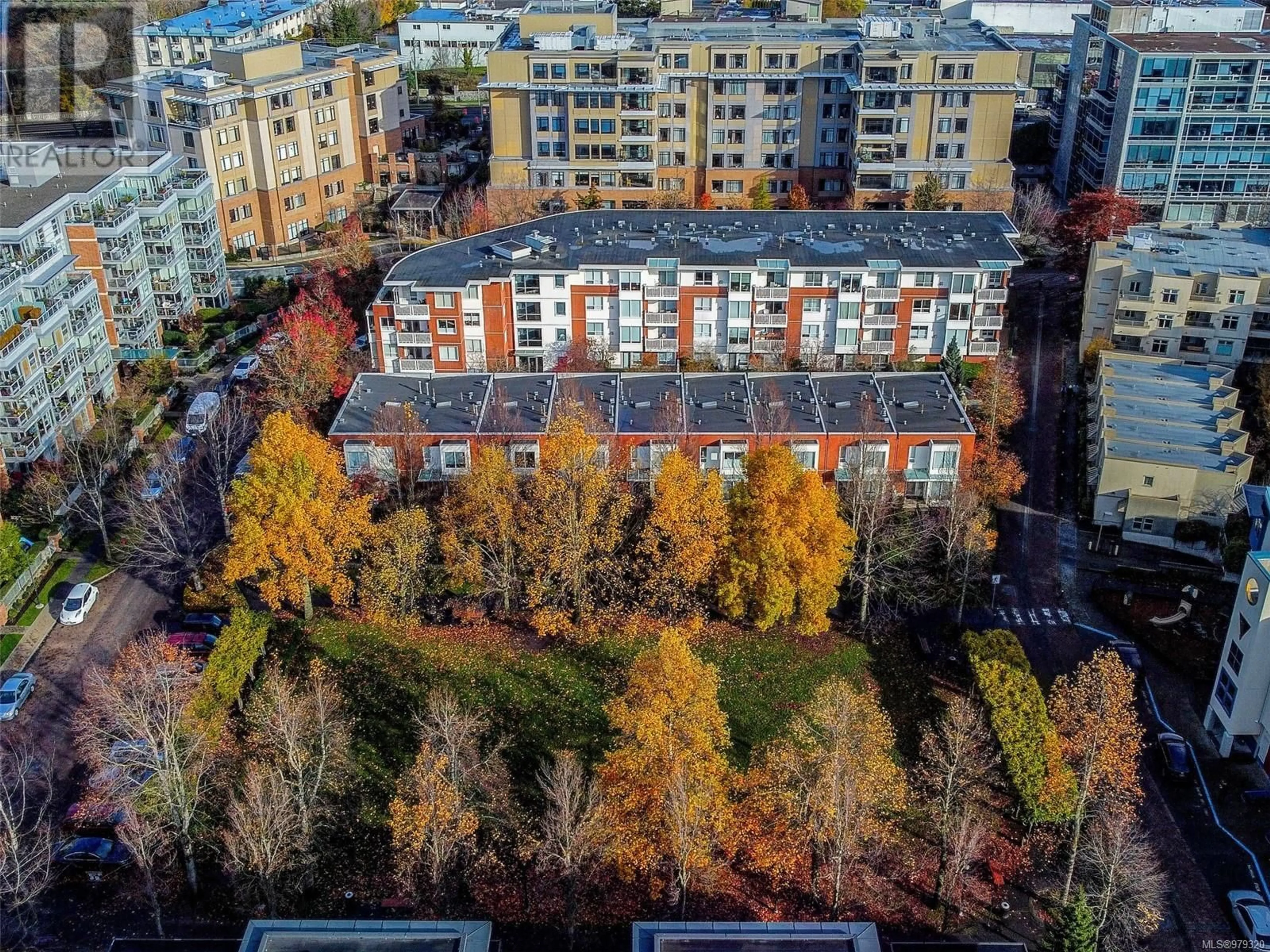 A pic from exterior of the house or condo, the view of city buildings for 307 380 Waterfront Cres, Victoria British Columbia V8X4M9