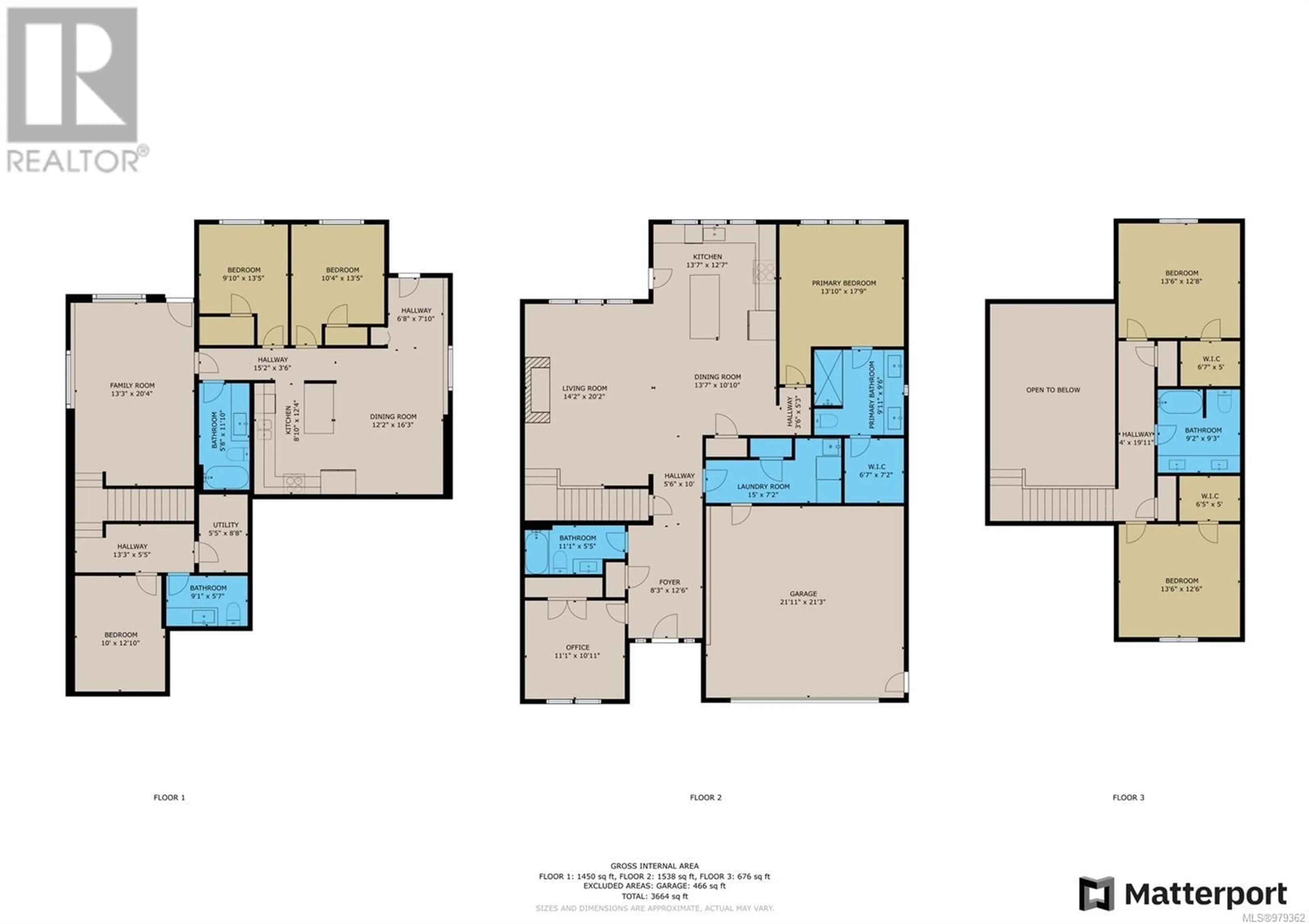 Floor plan for 3240 Klanawa Cres, Courtenay British Columbia V9N0H4