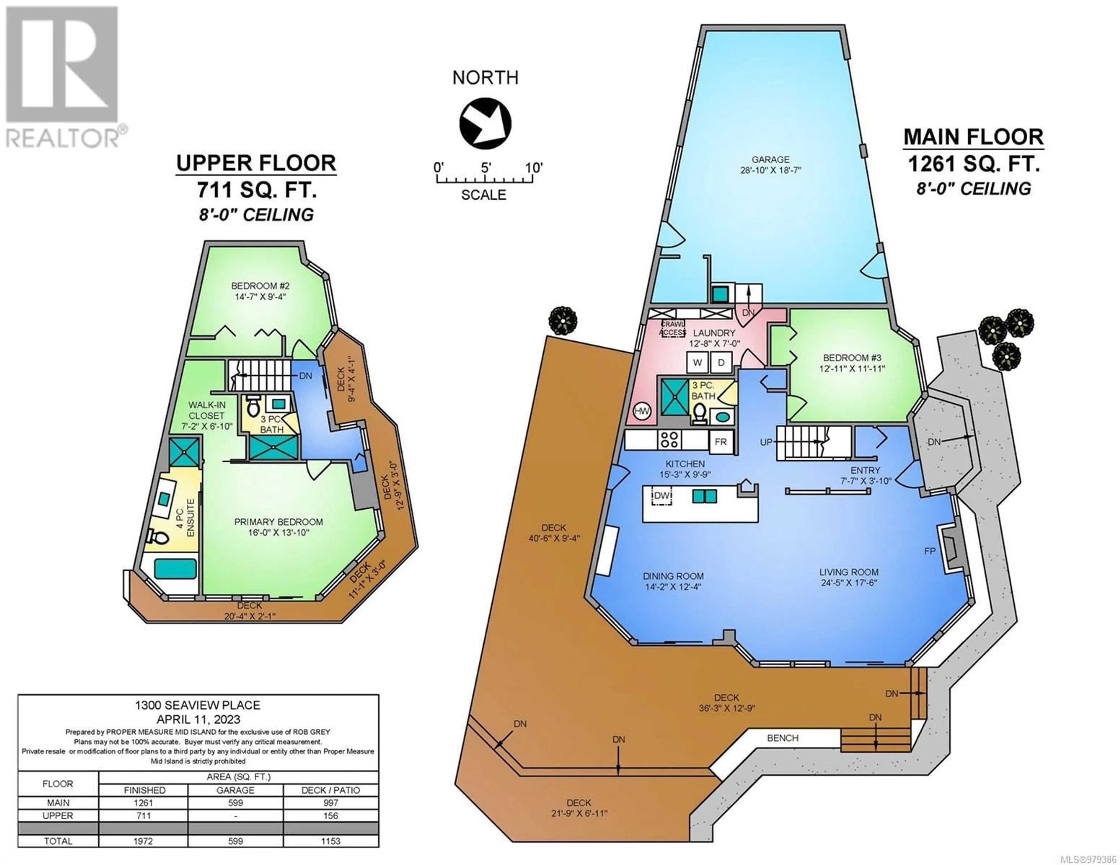 Floor plan for 1300 Seaview Pl, Nanaimo British Columbia V9S5K9