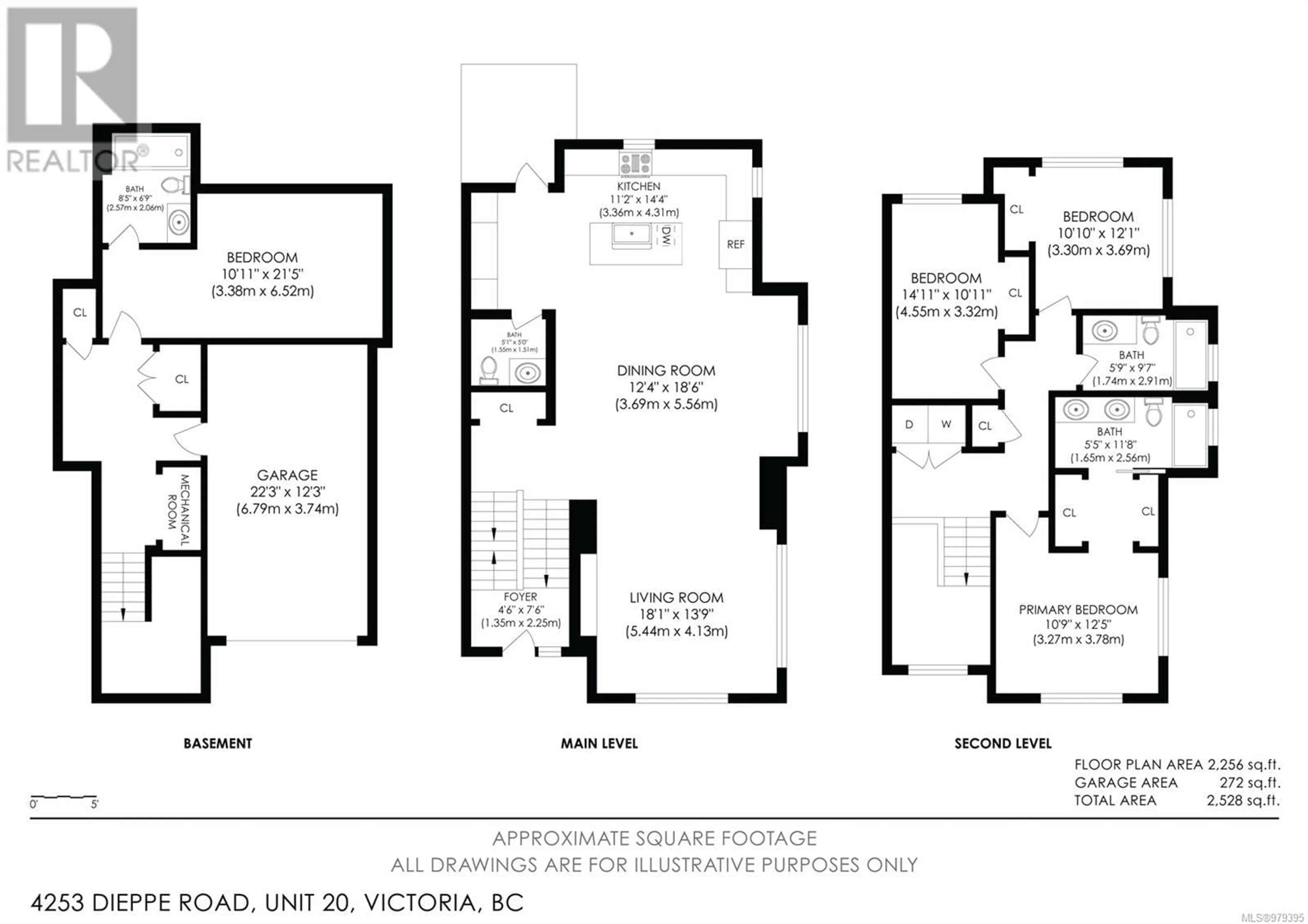 Floor plan for 20 4253 Dieppe Rd, Saanich British Columbia V8X2N2