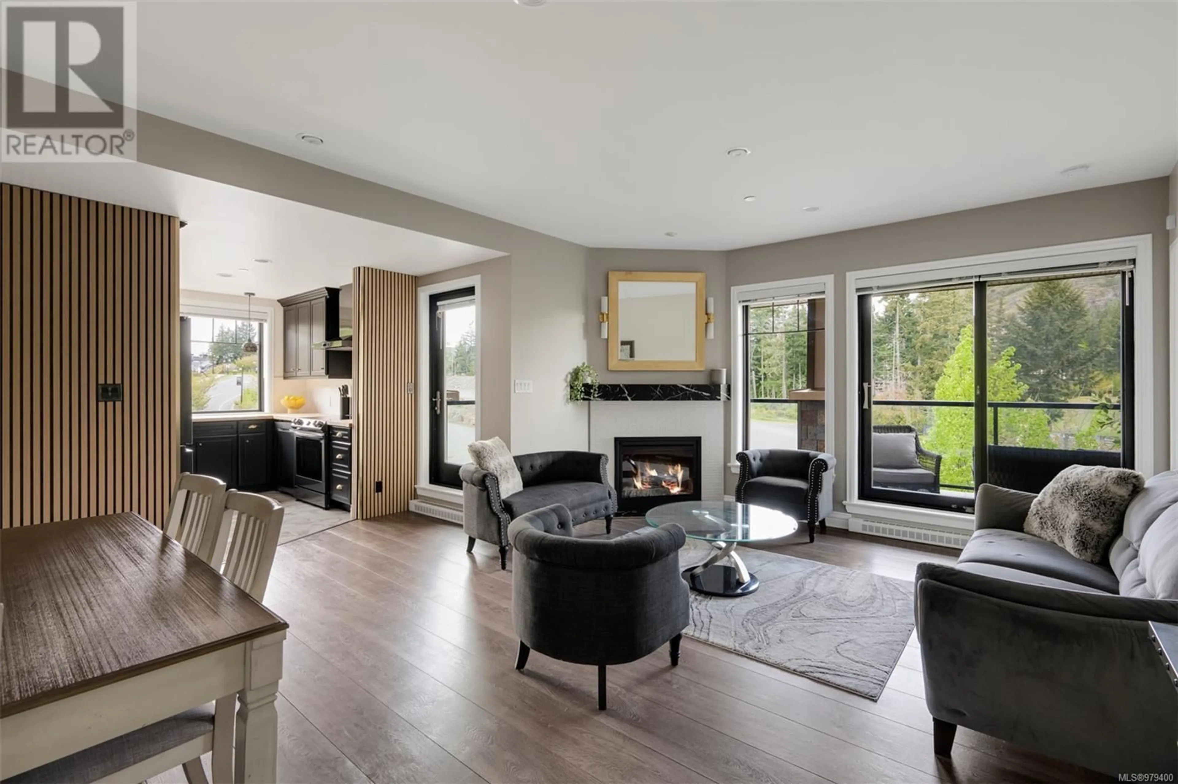 Living room, wood floors for 319 1335 Bear Mountain Pkwy, Langford British Columbia V9B6T8