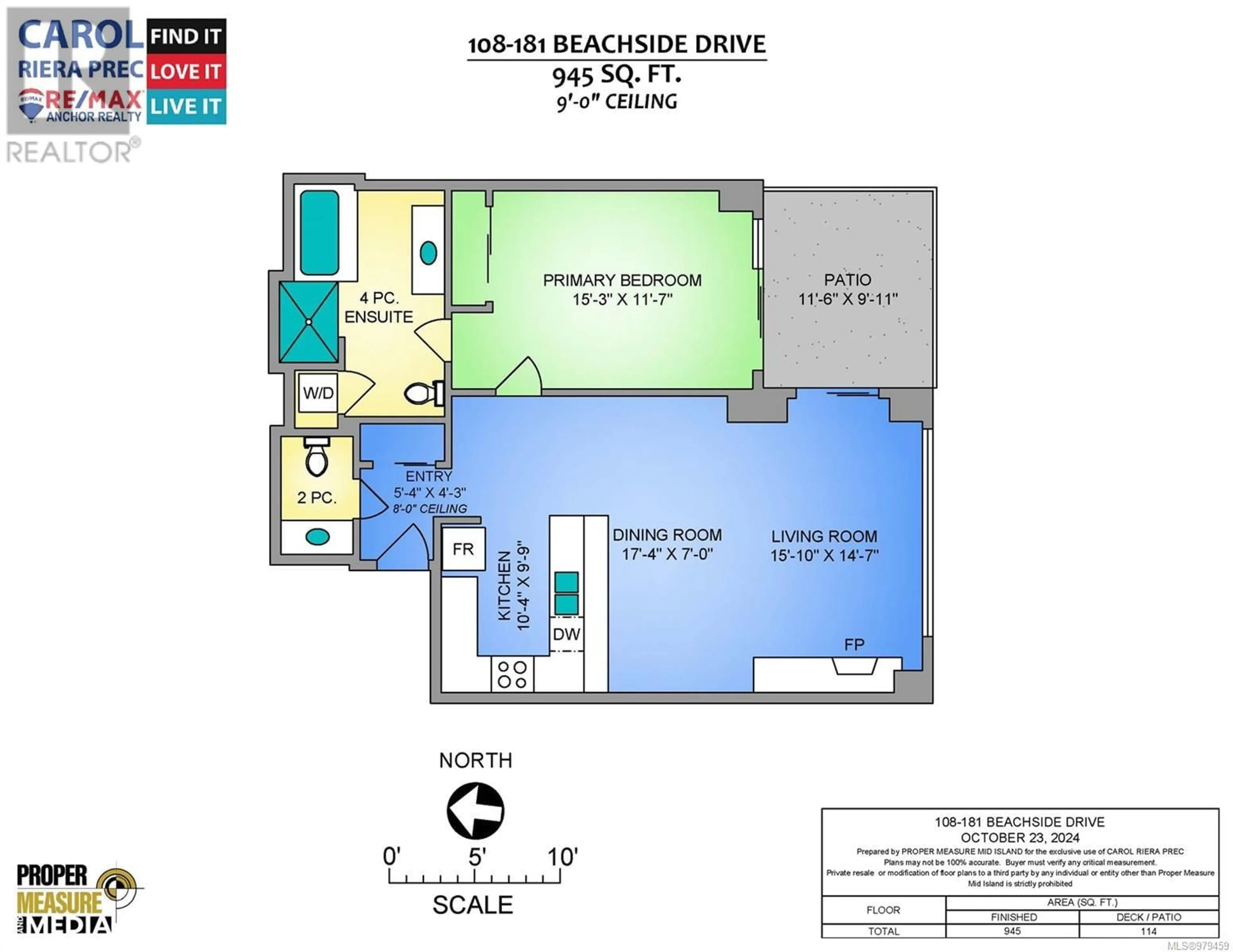 Floor plan for 108D 181 Beachside Dr, Parksville British Columbia V9P0B1