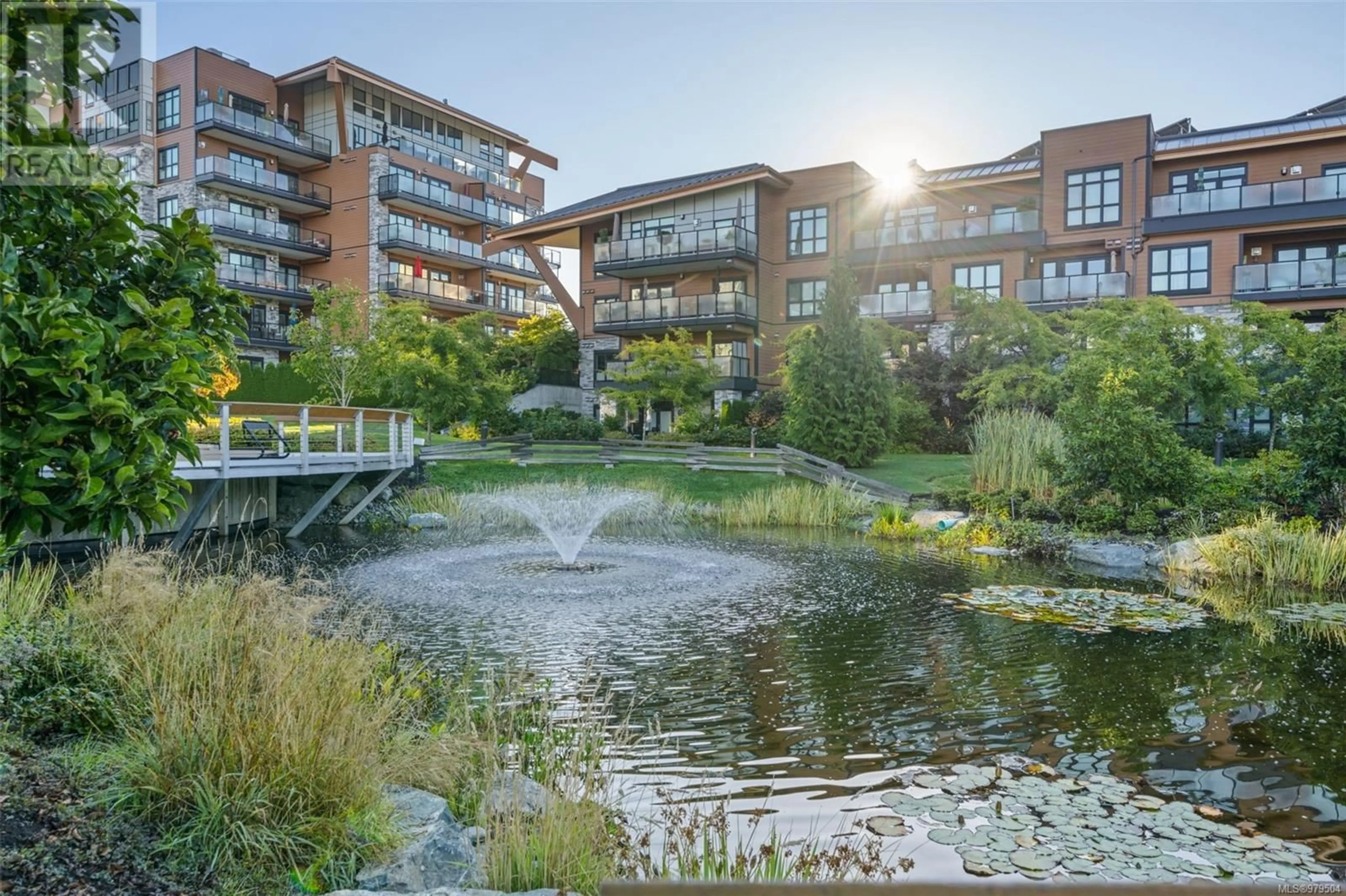 A pic from exterior of the house or condo, lake for 401 741 Travino Lane, Saanich British Columbia V8Z0G3