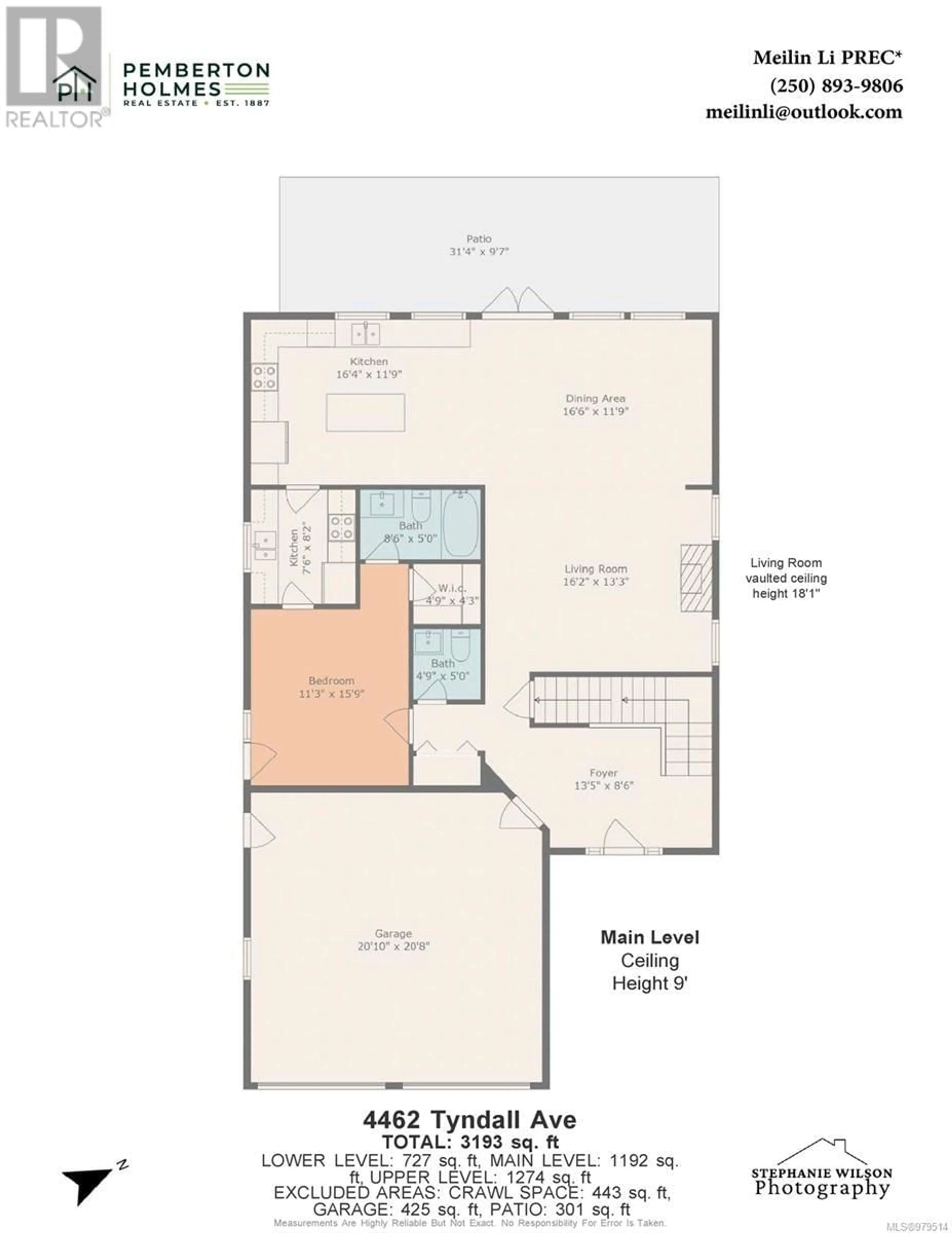 Floor plan for 4462 Tyndall Ave, Saanich British Columbia V8N3S1