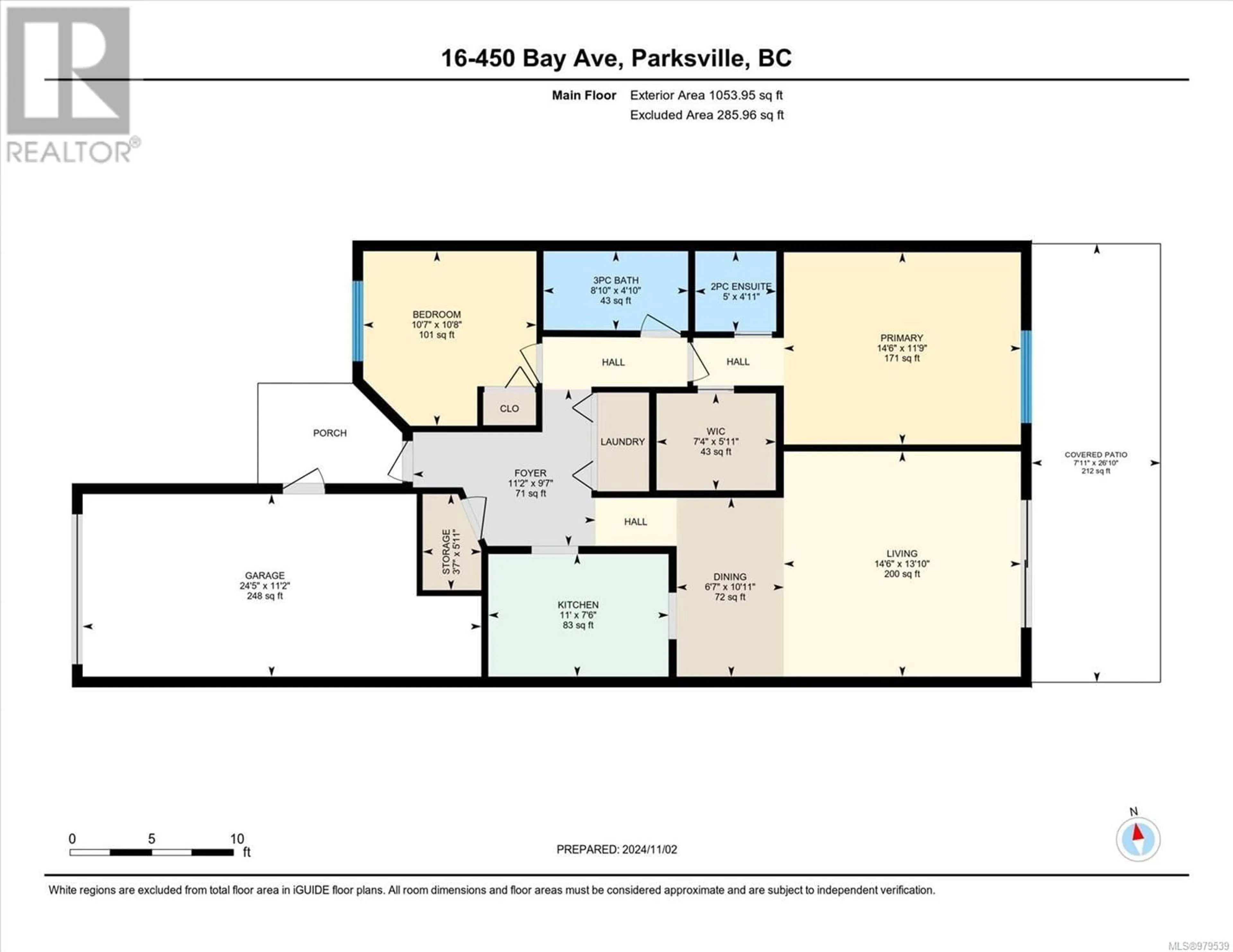 Floor plan for 16 450 Bay Ave, Parksville British Columbia V9P2H1