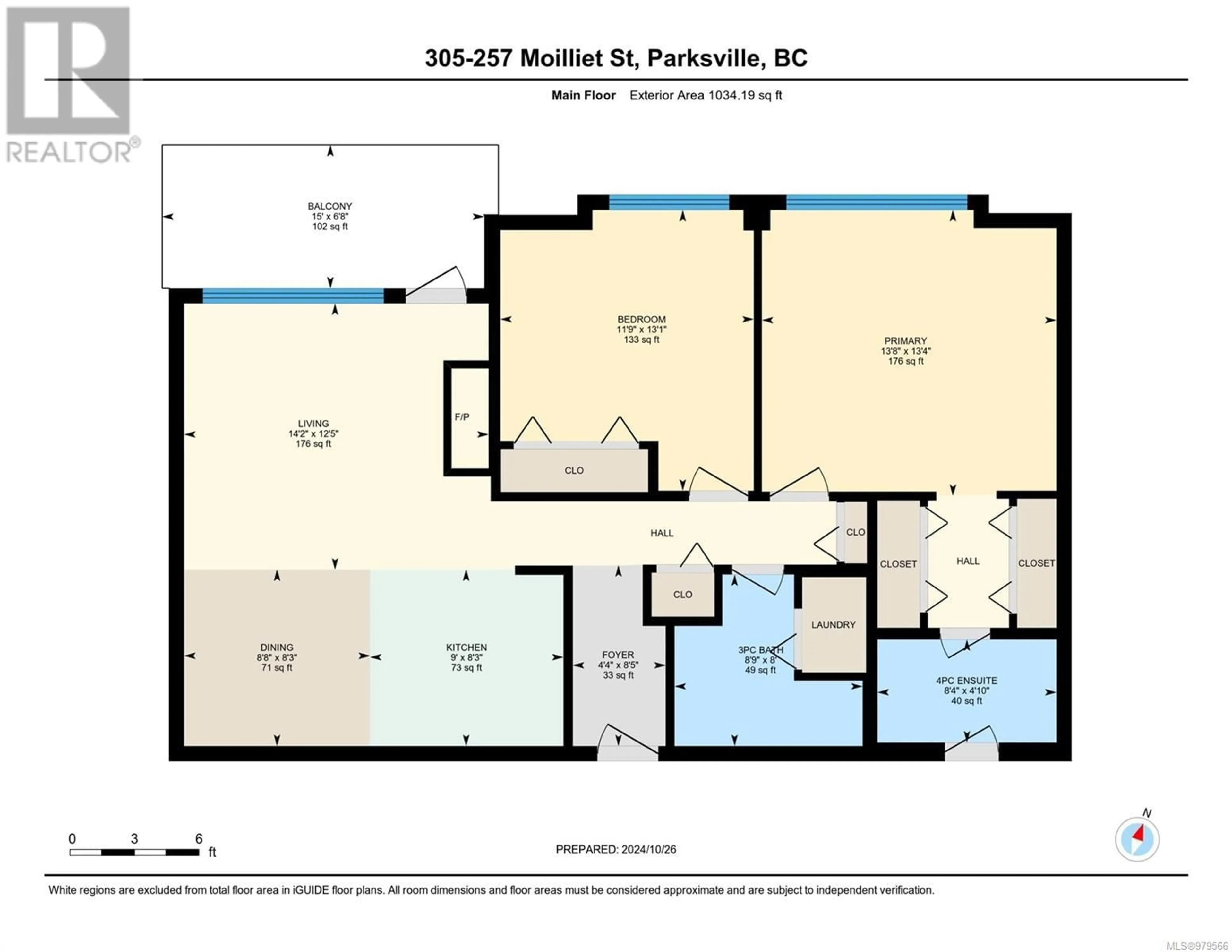 Floor plan for 305 257 Moilliet St, Parksville British Columbia V9P0B3