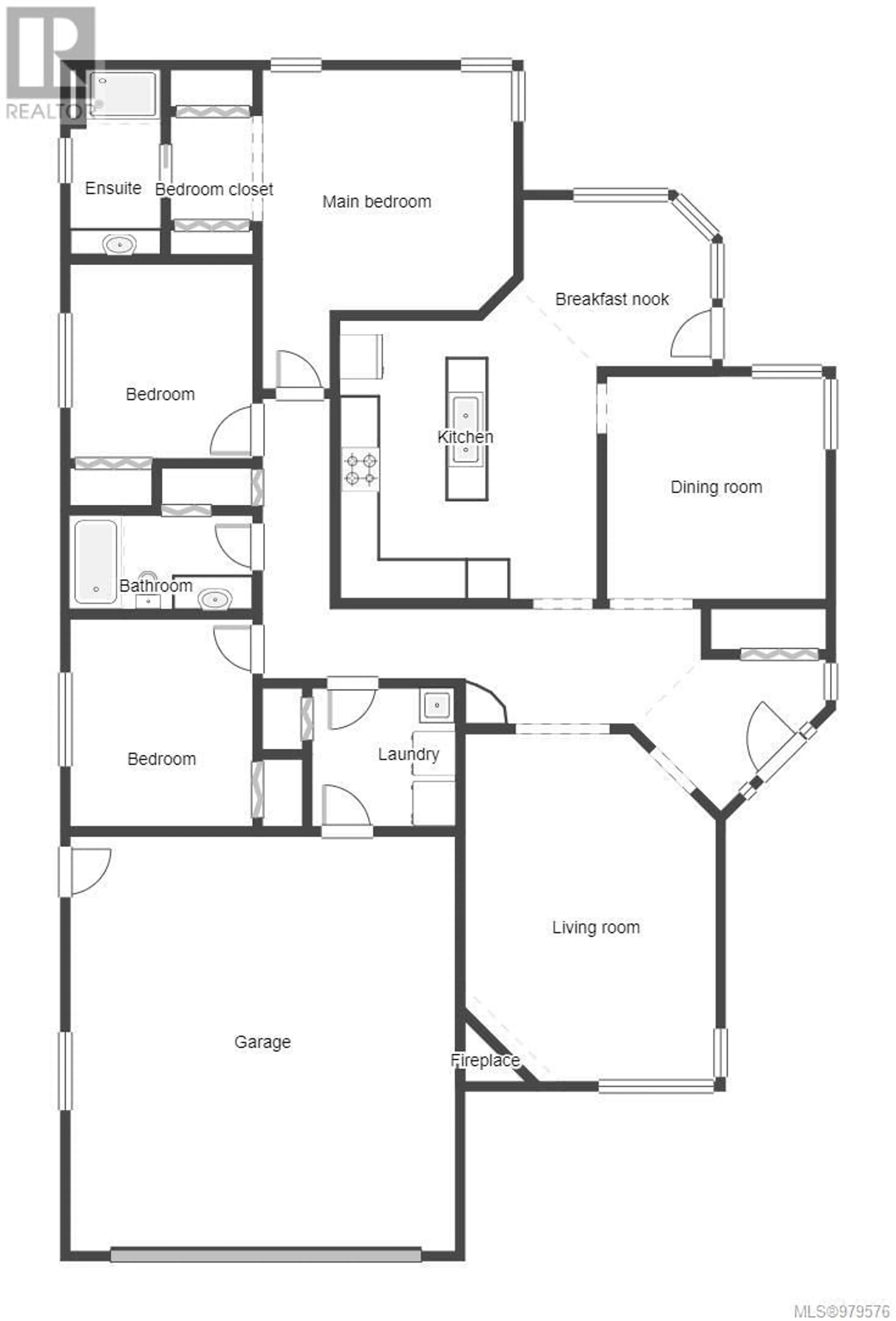 Floor plan for 5985 Ralston Dr, Nanaimo British Columbia V9T5S9