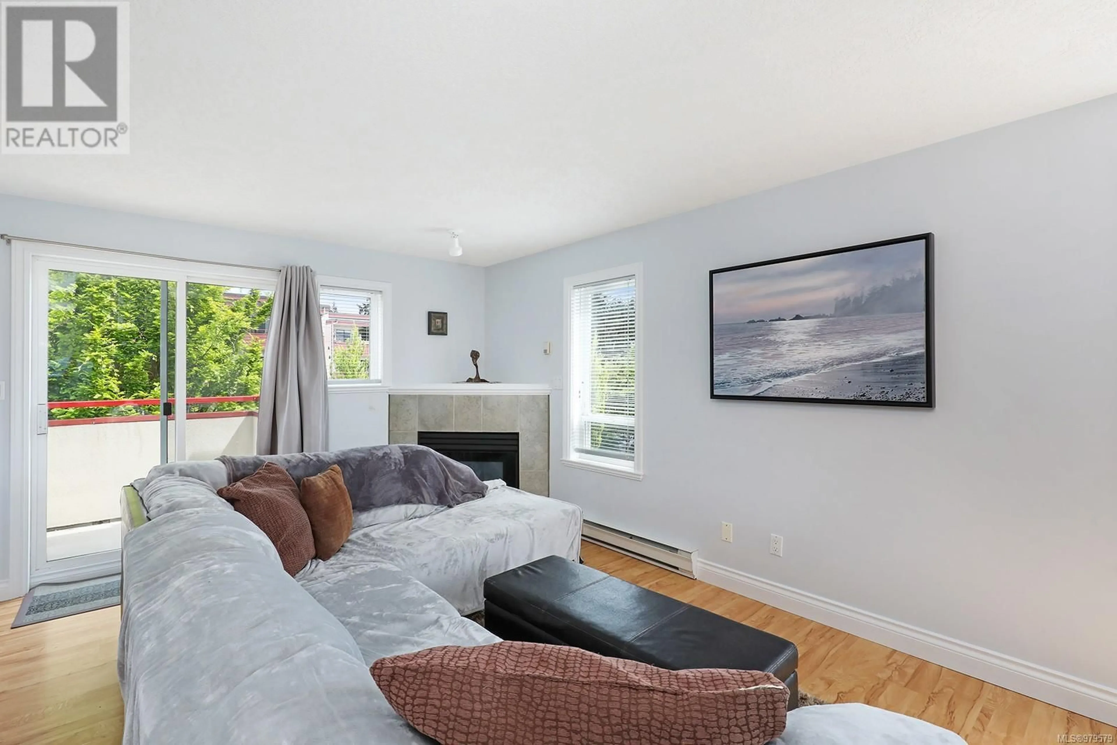 Living room, wood floors for 301 1811 Comox Ave, Comox British Columbia V9M3L9