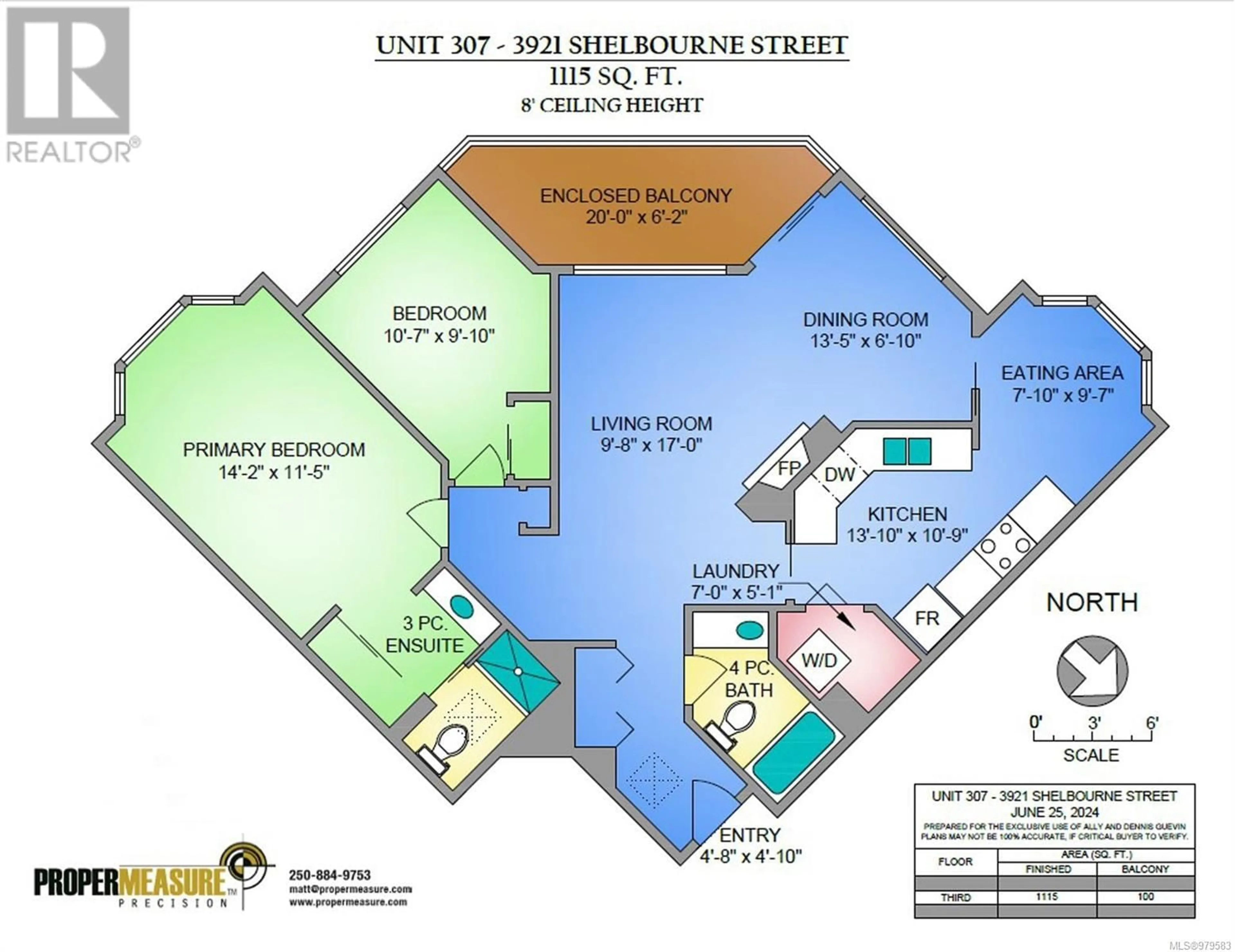 Floor plan for 307 3921 Shelbourne St, Saanich British Columbia V8P4H9