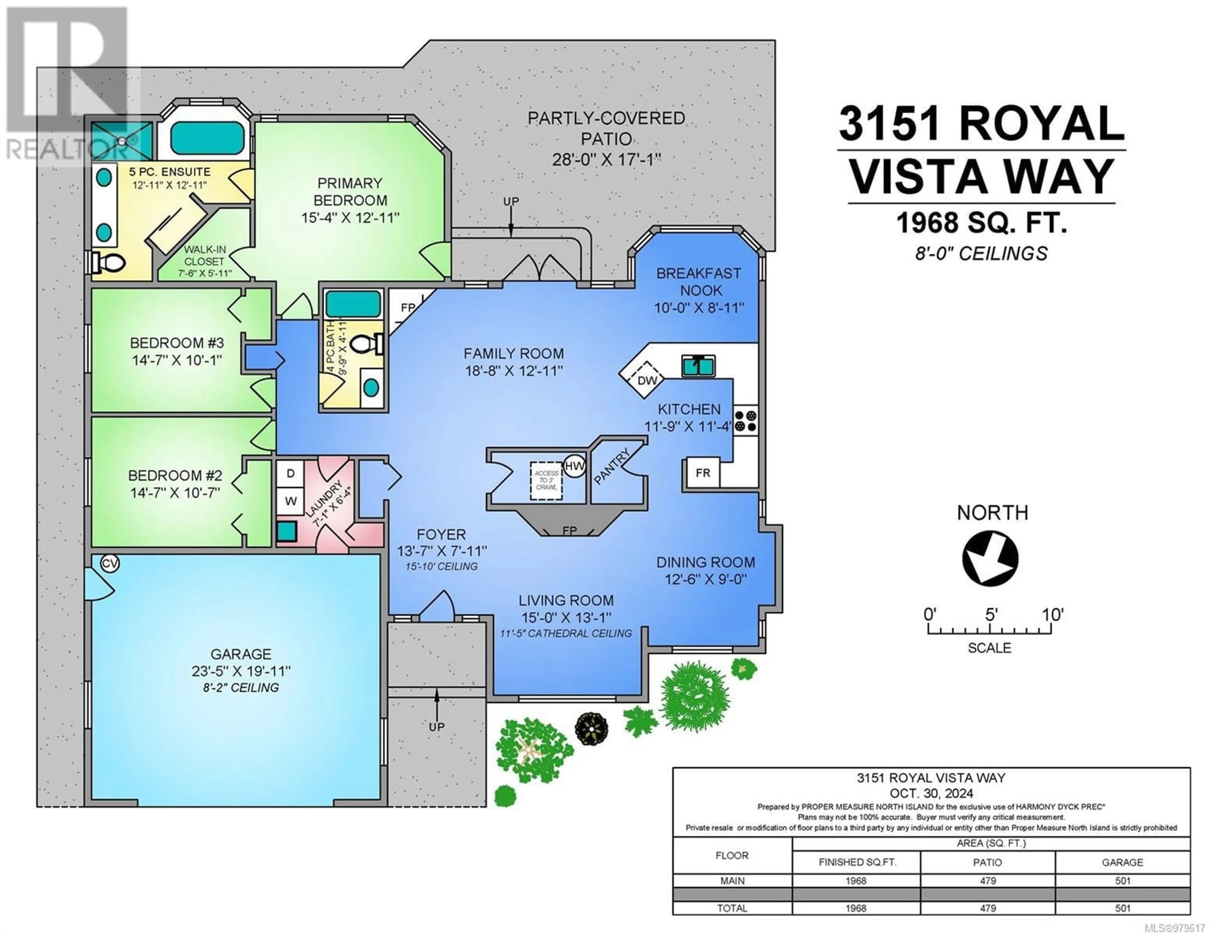 Floor plan for 3151 Royal Vista Way, Courtenay British Columbia V9N9S3