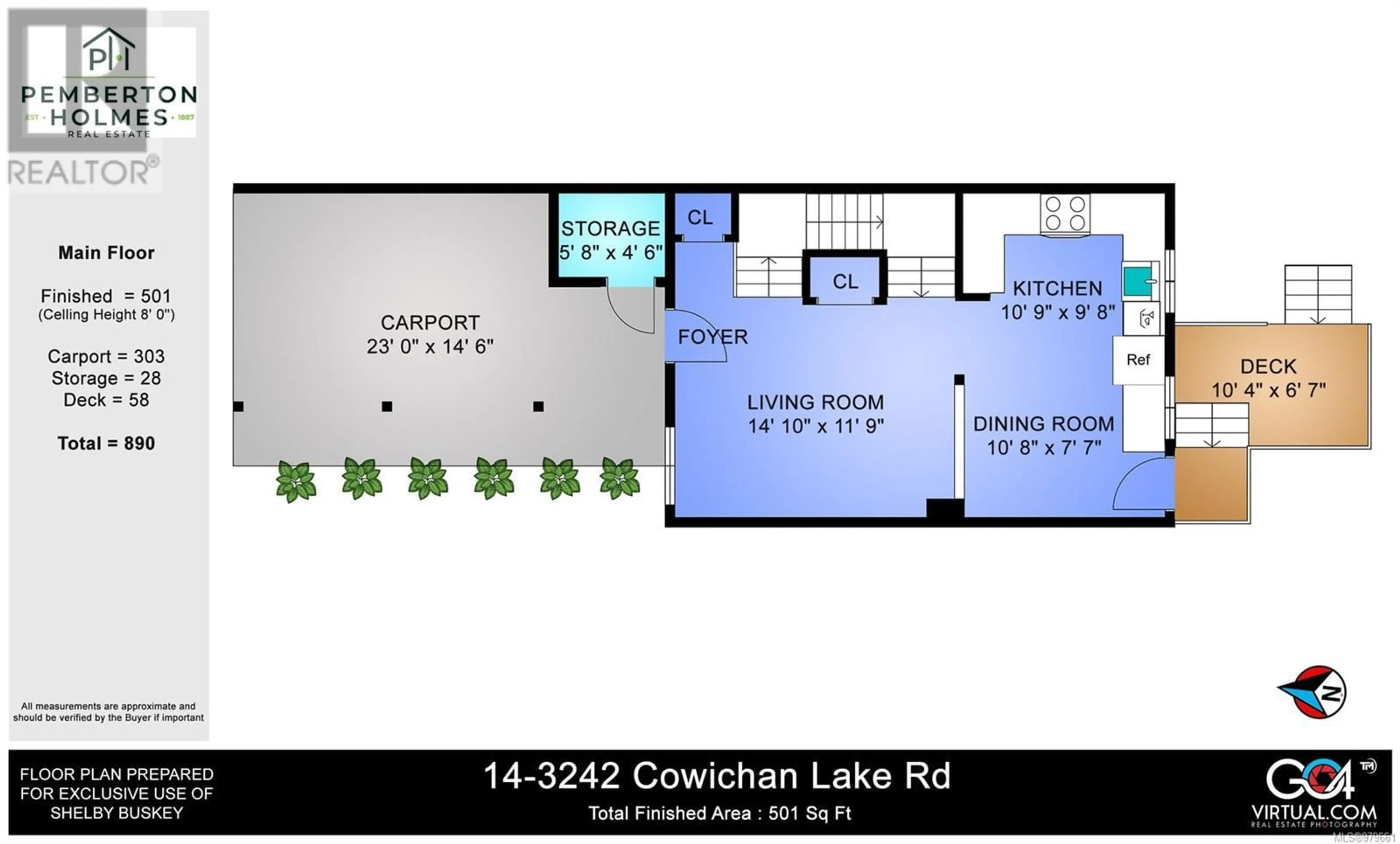 Floor plan for 14 3242 Cowichan Lake Rd, Duncan British Columbia V9L4B9