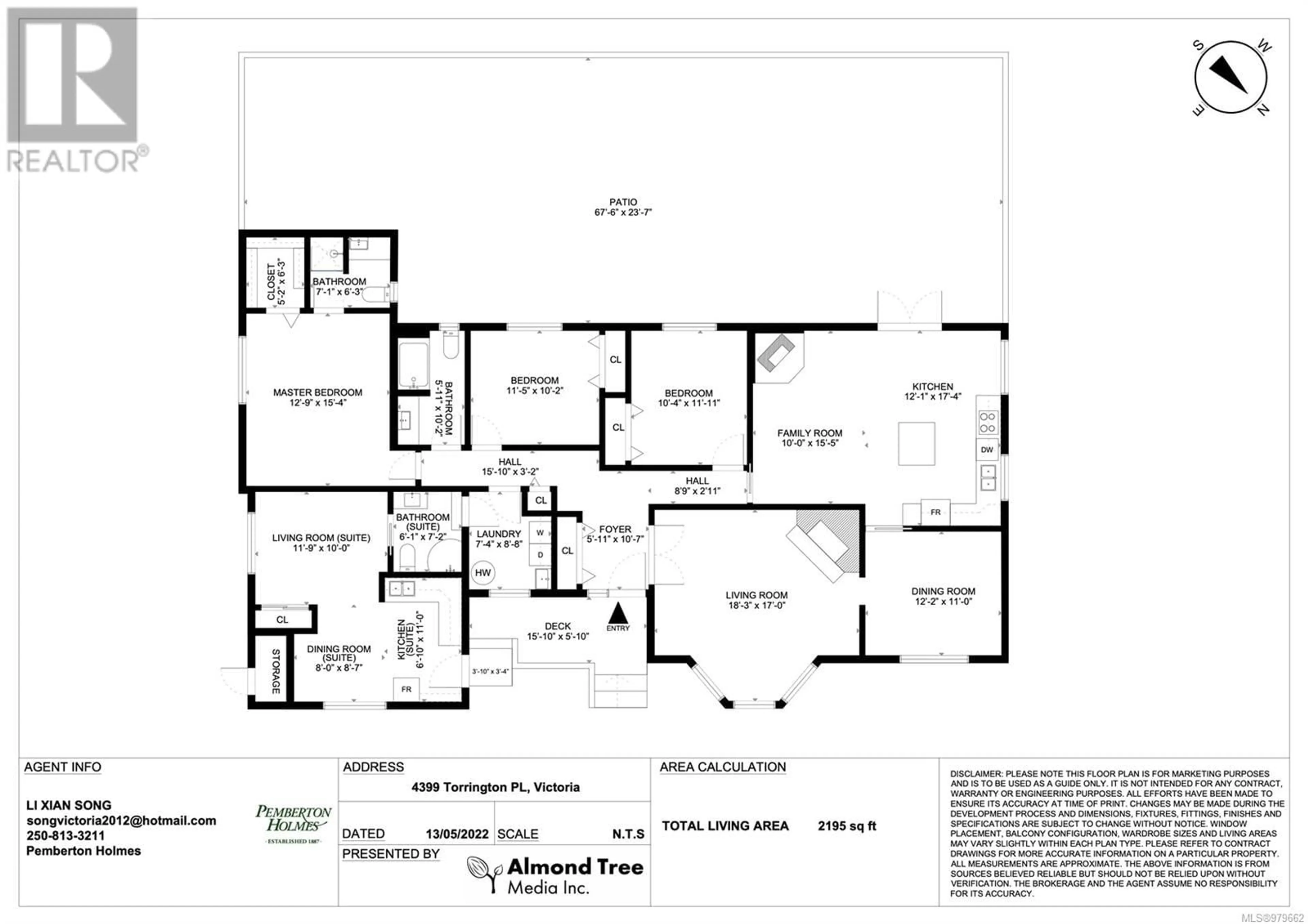 Floor plan for 4399 Torrington Pl, Saanich British Columbia V8N4T3