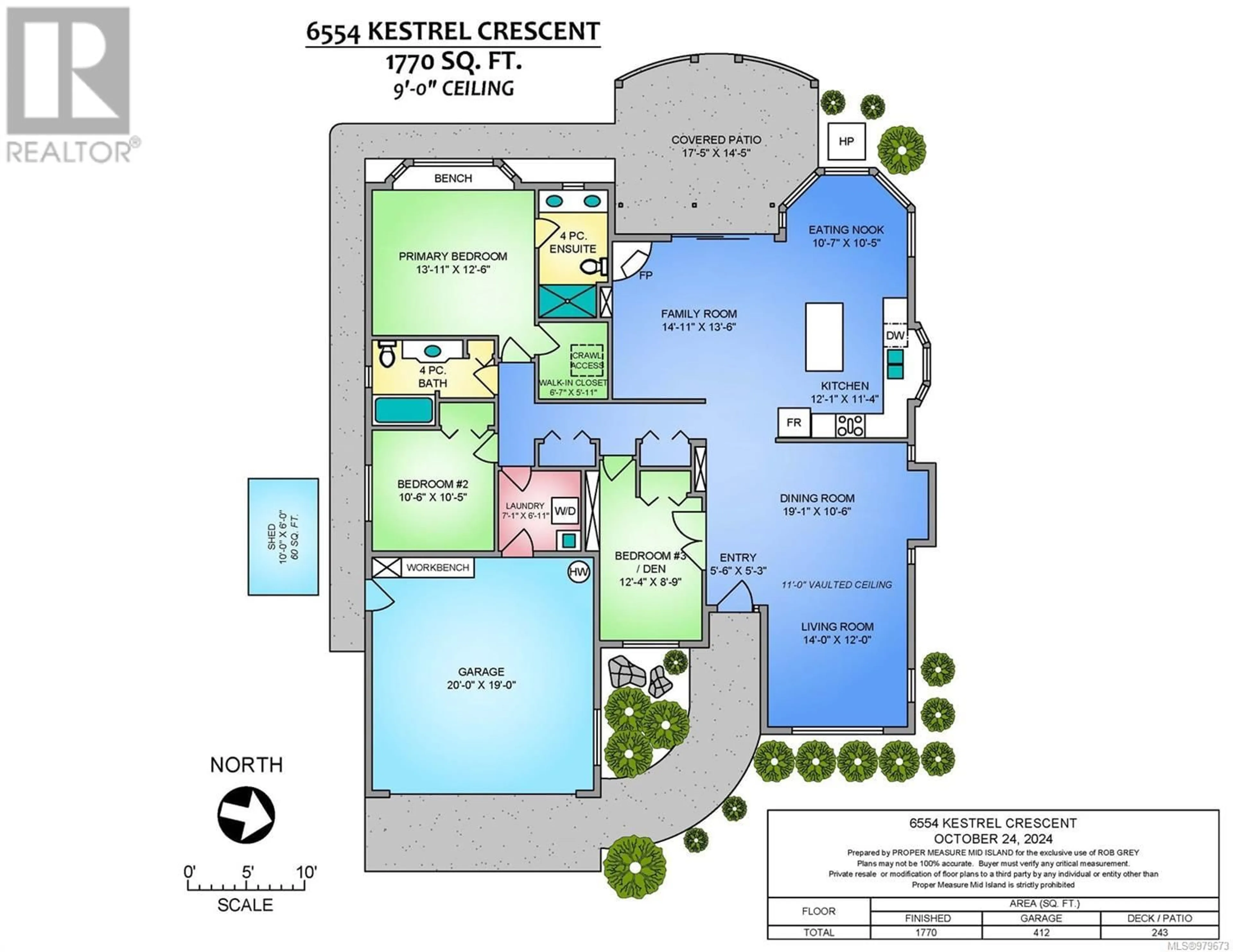 Floor plan for 6554 Kestrel Cres, Nanaimo British Columbia V9V1V6