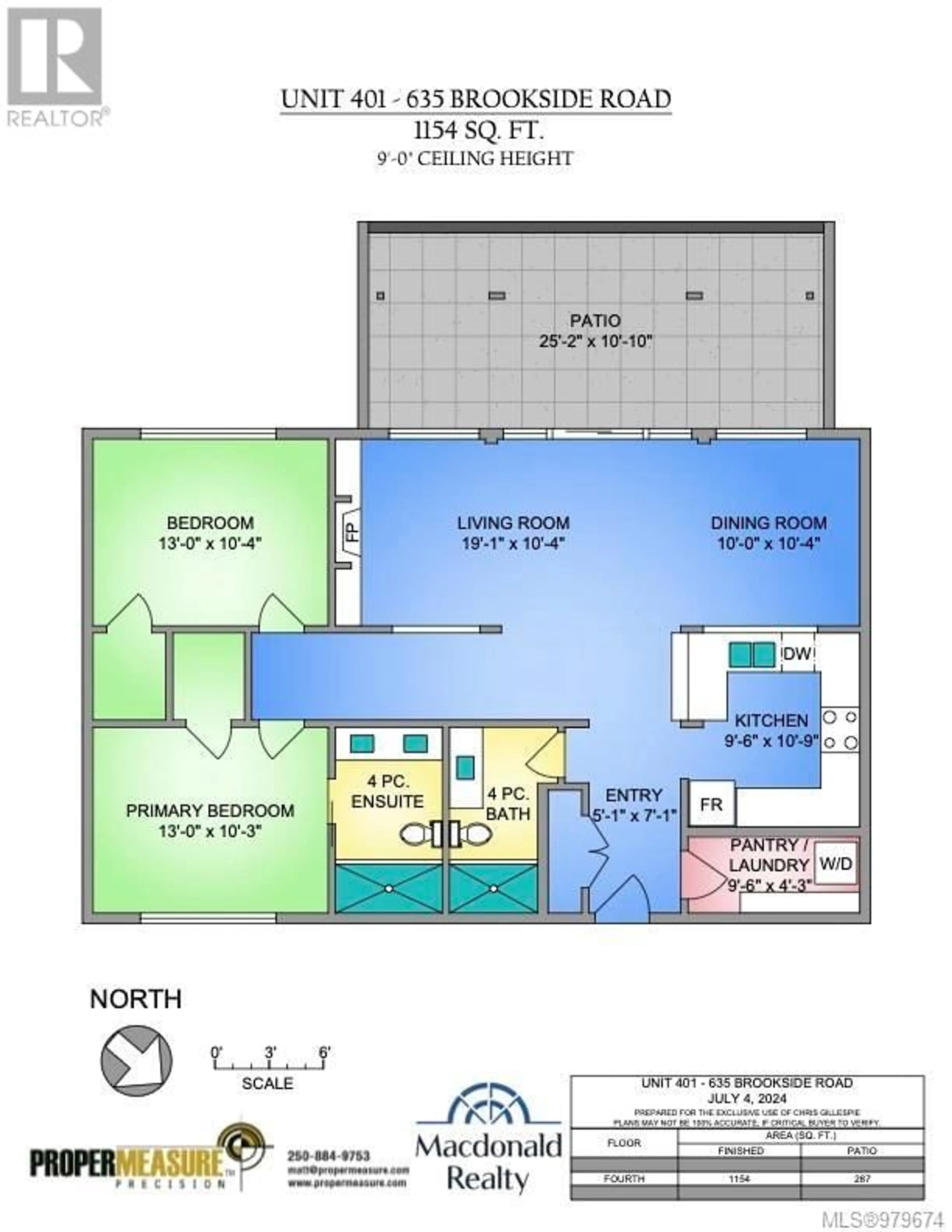 Floor plan for 401 635 Brookside Rd, Colwood British Columbia V9C0C3