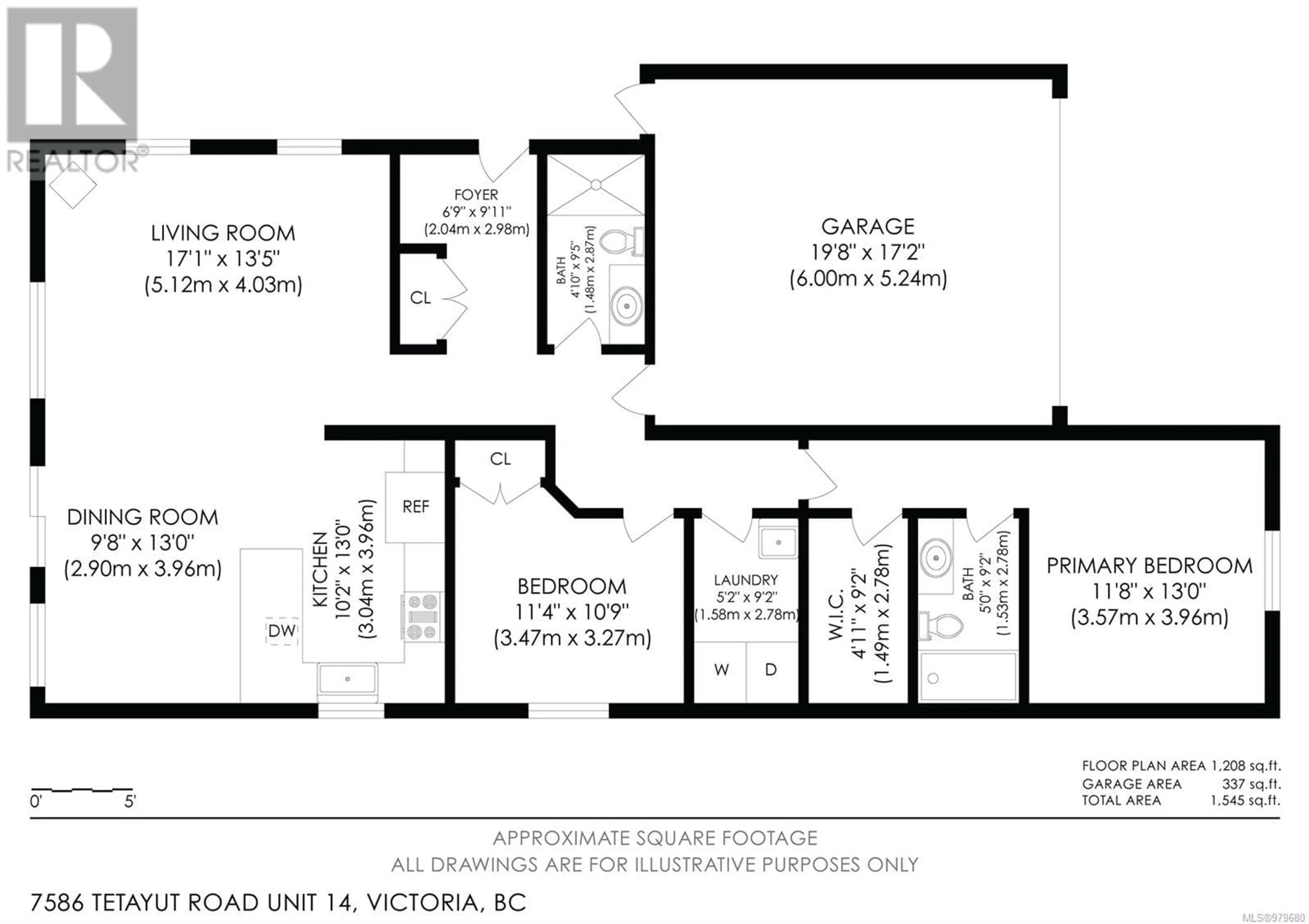 Floor plan for 14 7586 Tetayut Rd, Central Saanich British Columbia V8M0B4