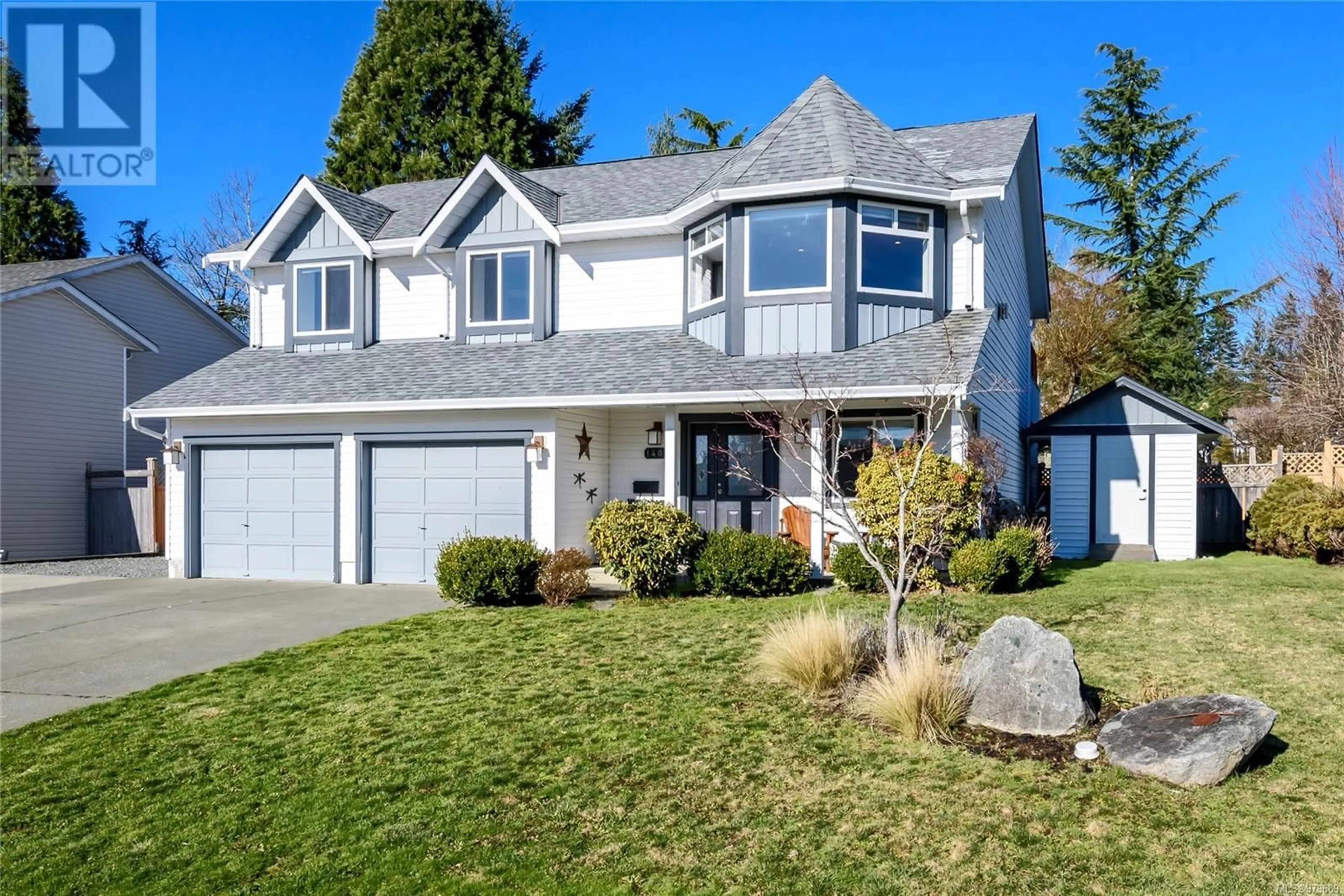 Frontside or backside of a home, cottage for 1400 Griffin Dr, Courtenay British Columbia V9N8M6