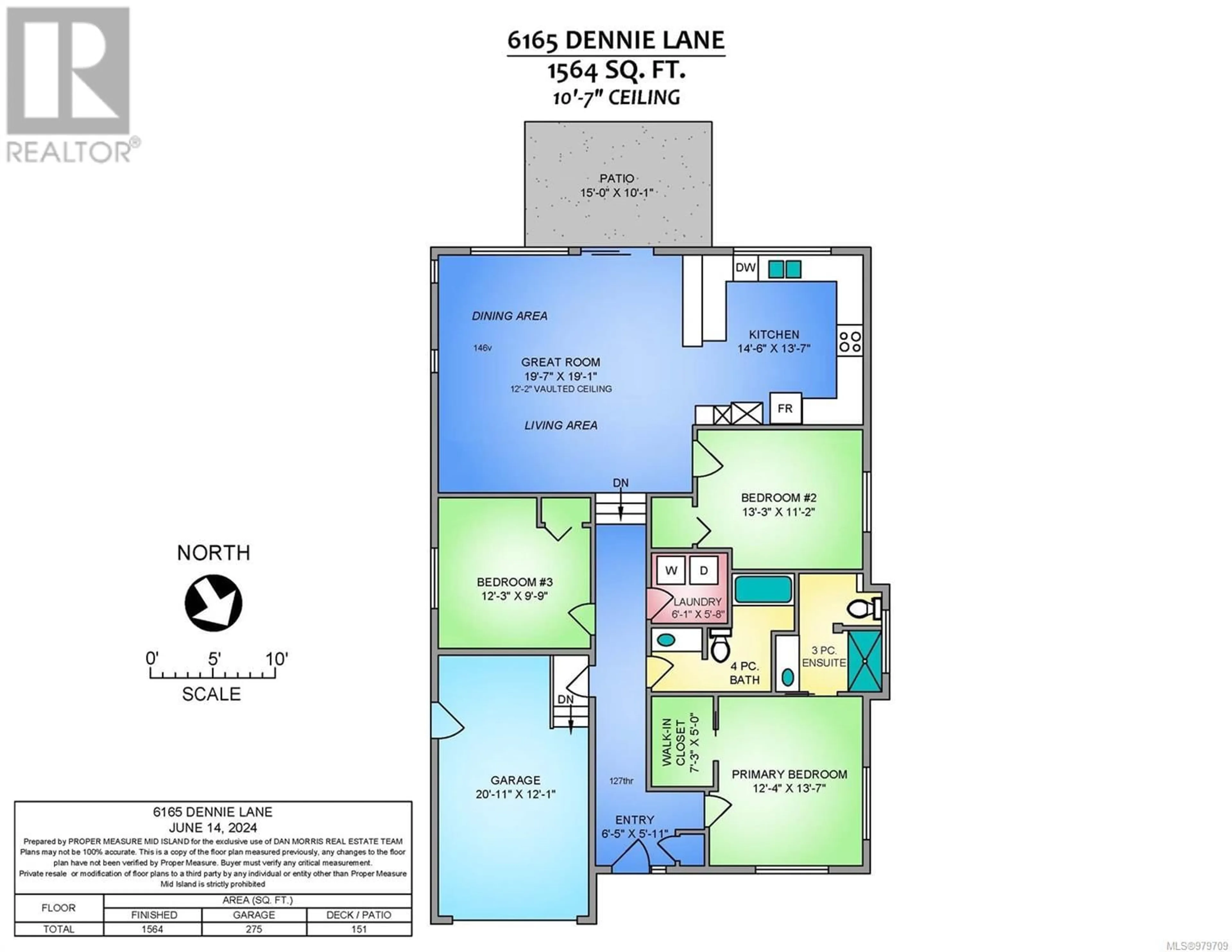 Floor plan for 6165 Dennie Lane, Nanaimo British Columbia V9T0A5