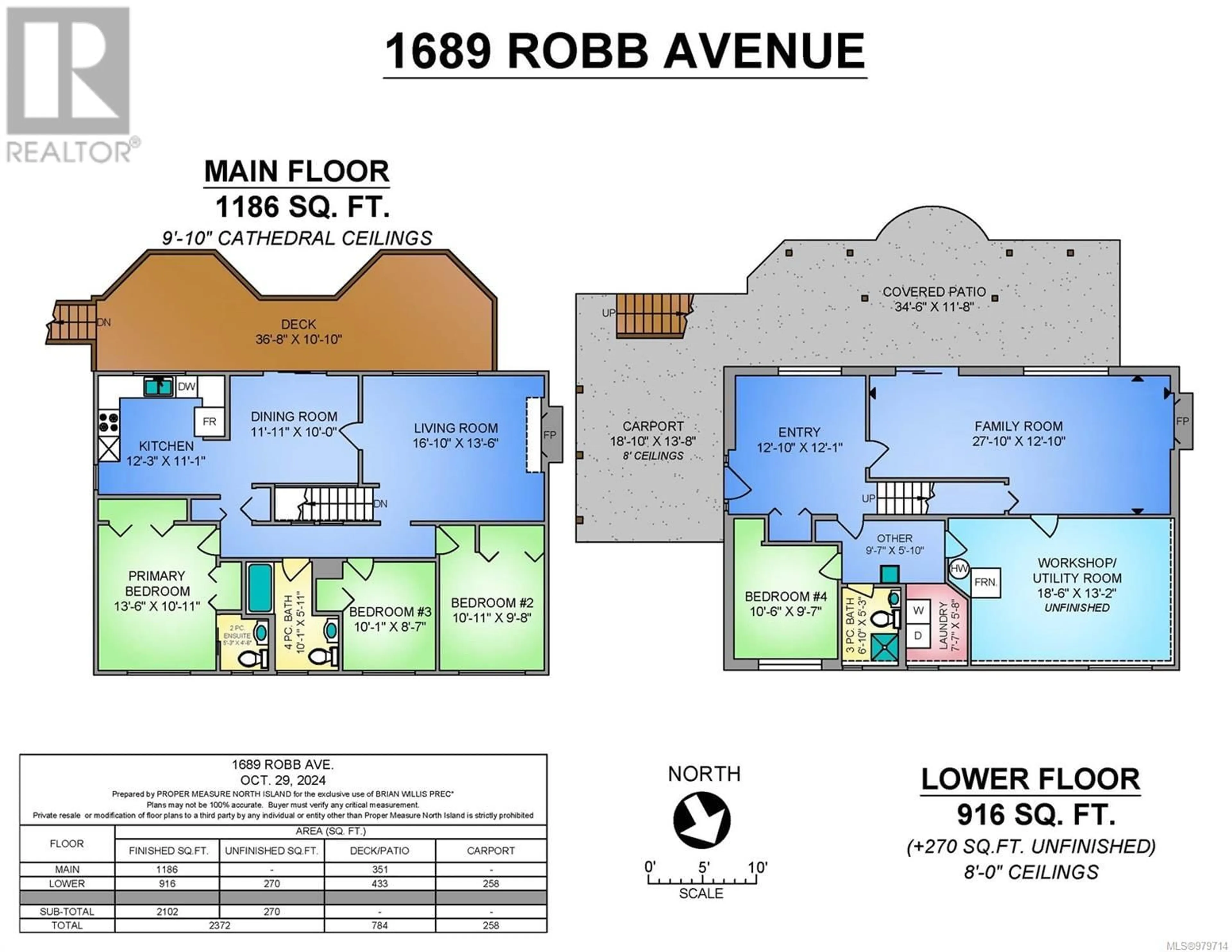 Floor plan for 1689 Robb Ave, Comox British Columbia V9M2W6