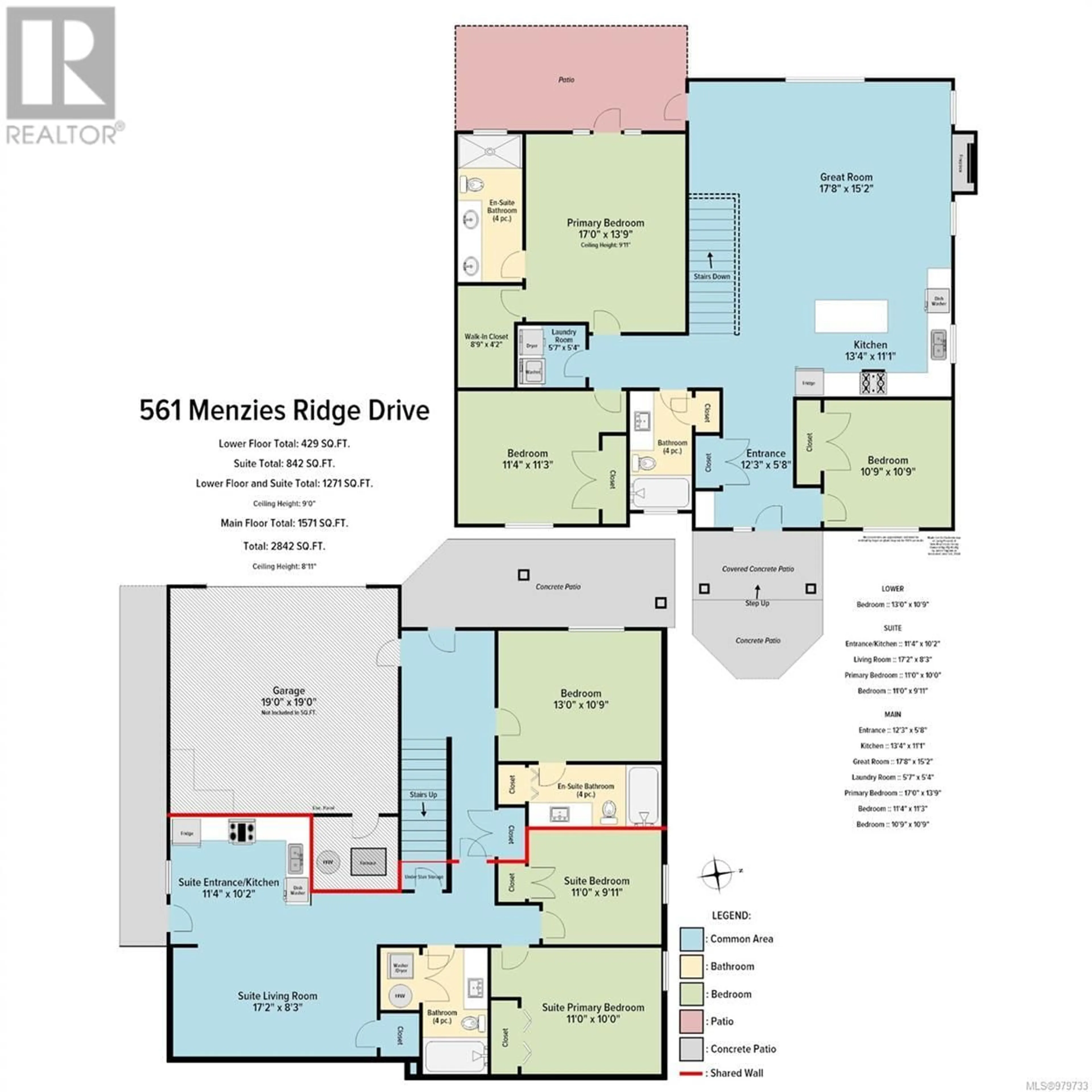 Floor plan for 561 Menzies Ridge Dr, Nanaimo British Columbia V9R0J9