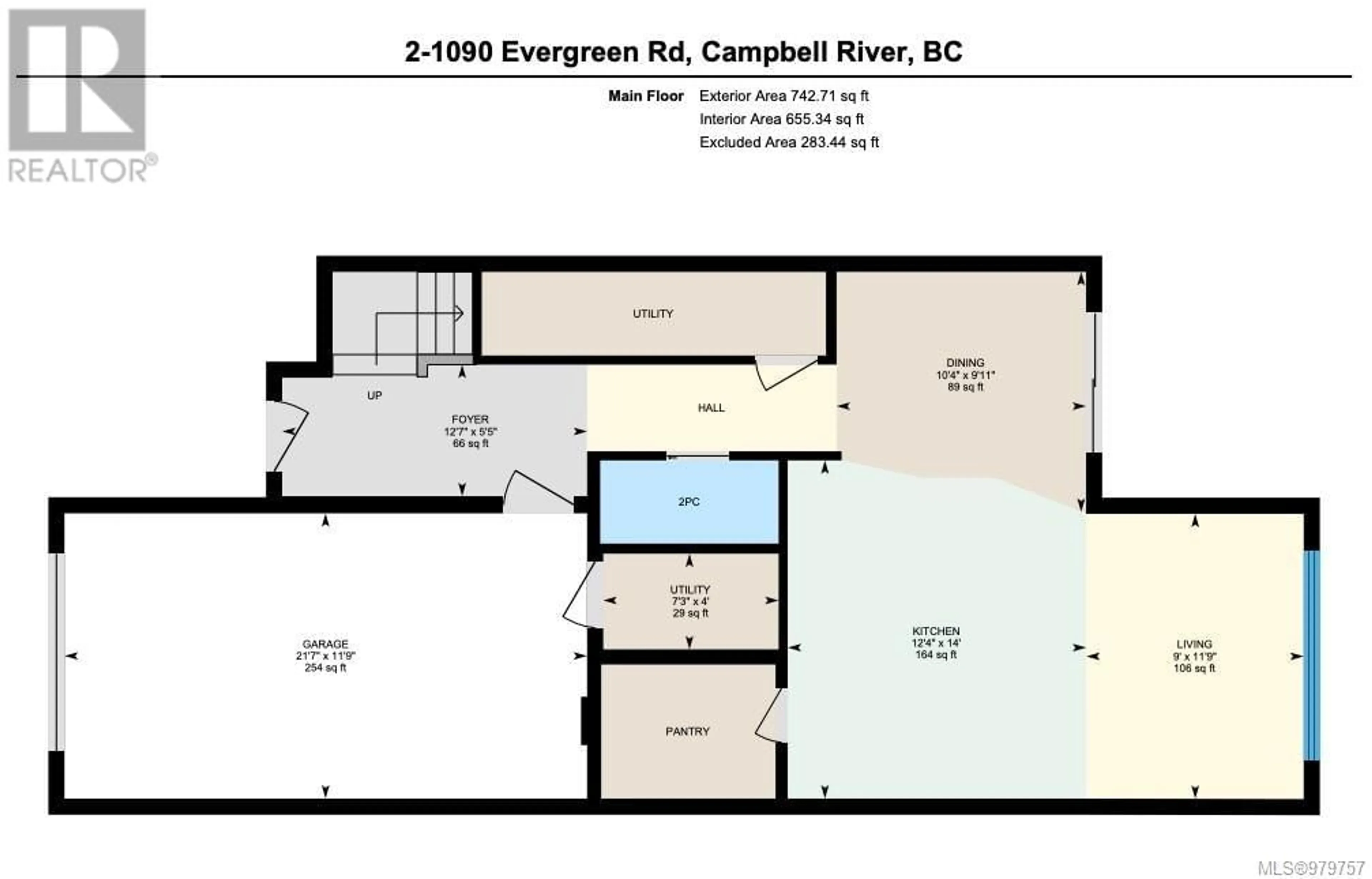 Floor plan for 2 1090 Evergreen Rd, Campbell River British Columbia V9W3R9