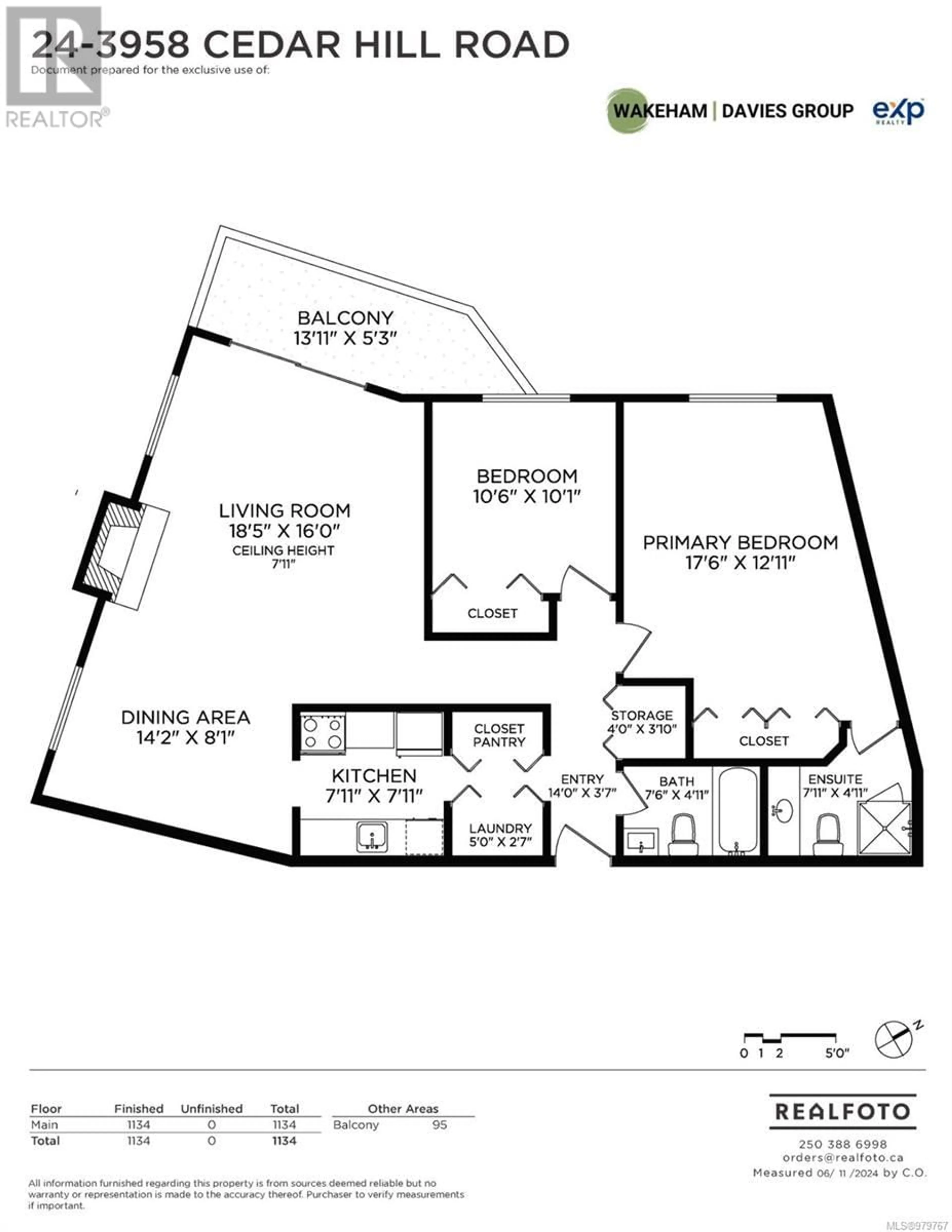 Floor plan for 24 3958 Cedar Hill Rd, Saanich British Columbia V8N3B8