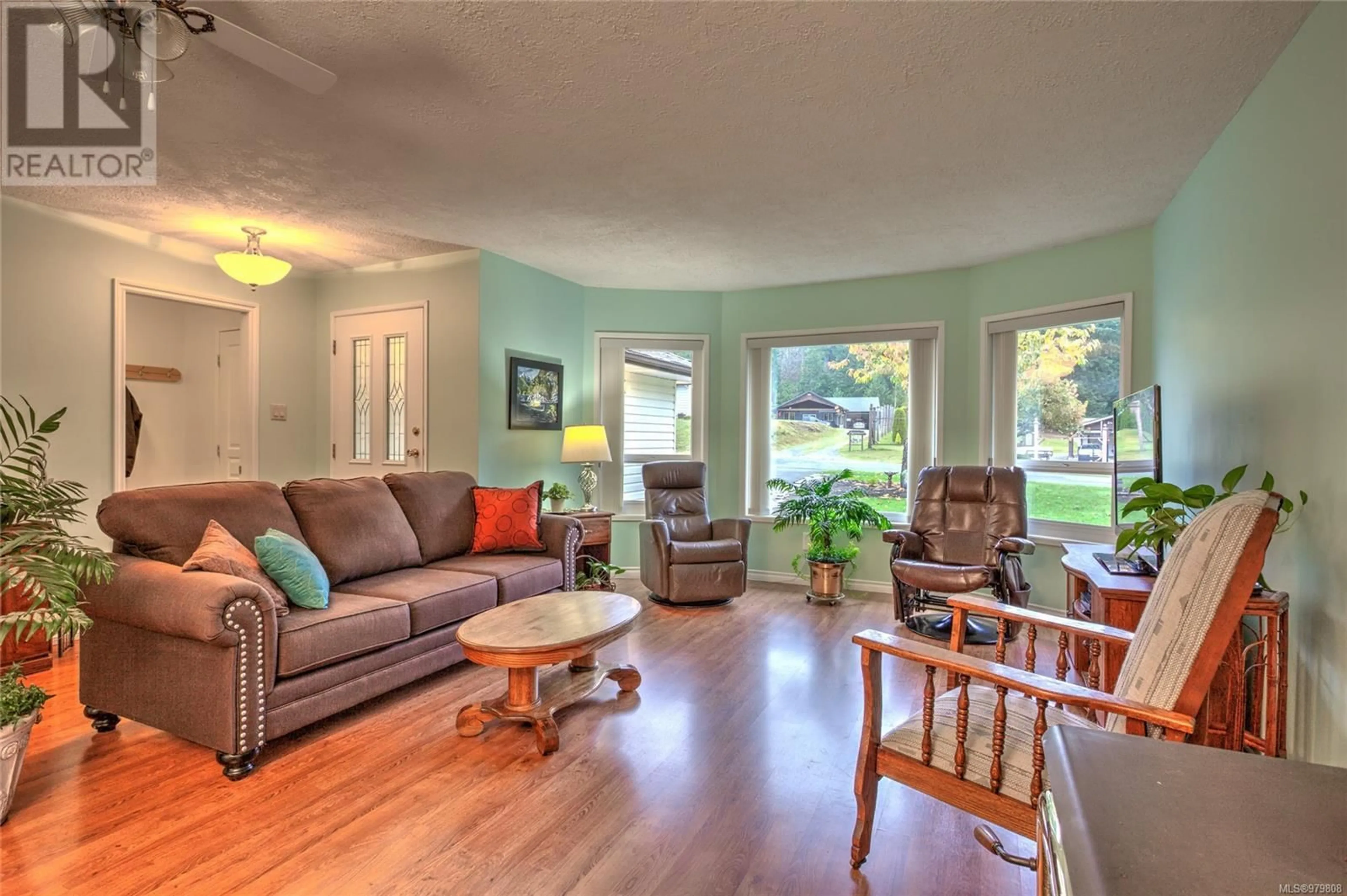 Living room, wood floors for 262 River Rd, Lake Cowichan British Columbia V0R2G0