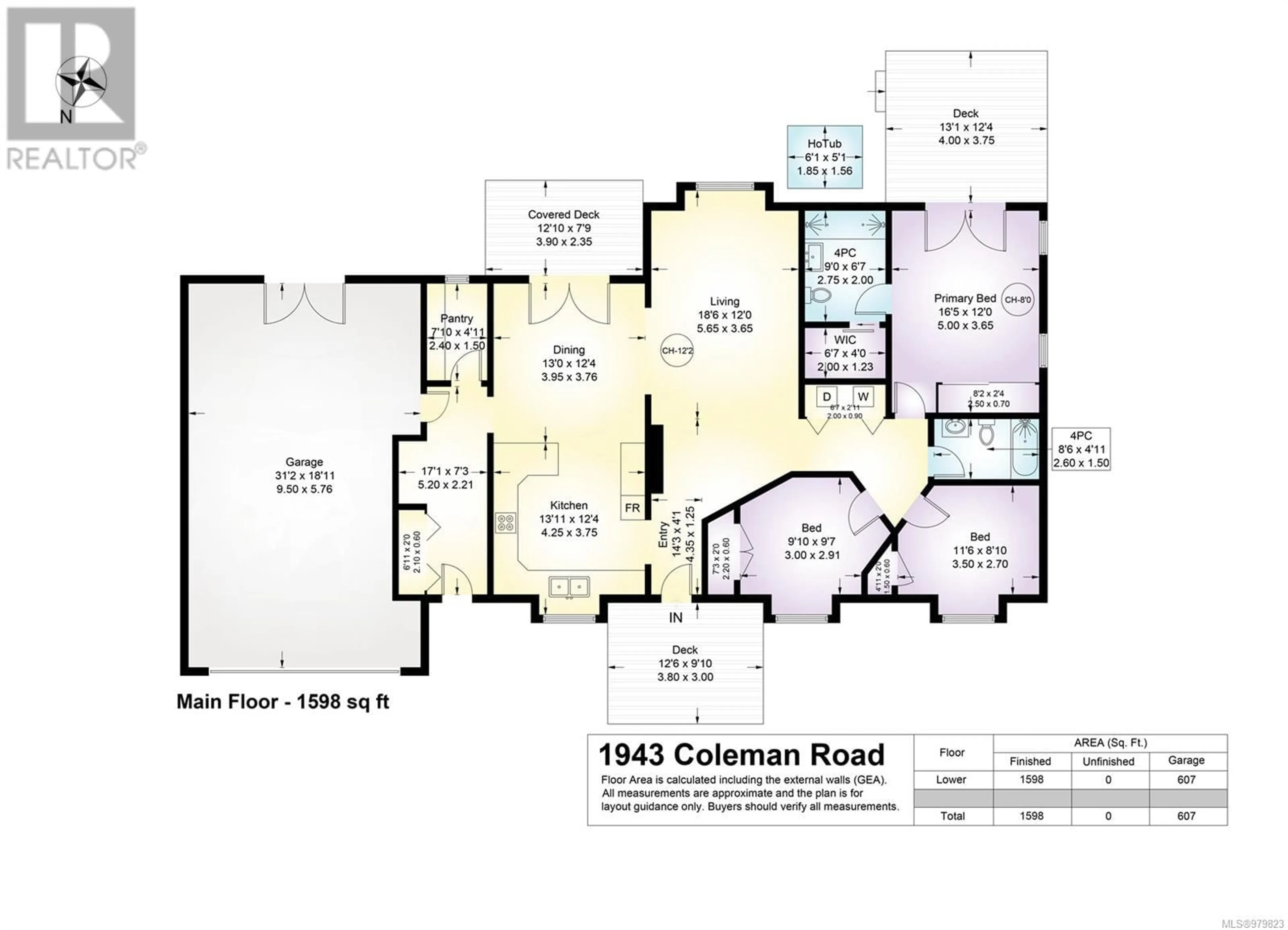 Floor plan for 1943 Coleman Rd, Courtenay British Columbia V9J1V8