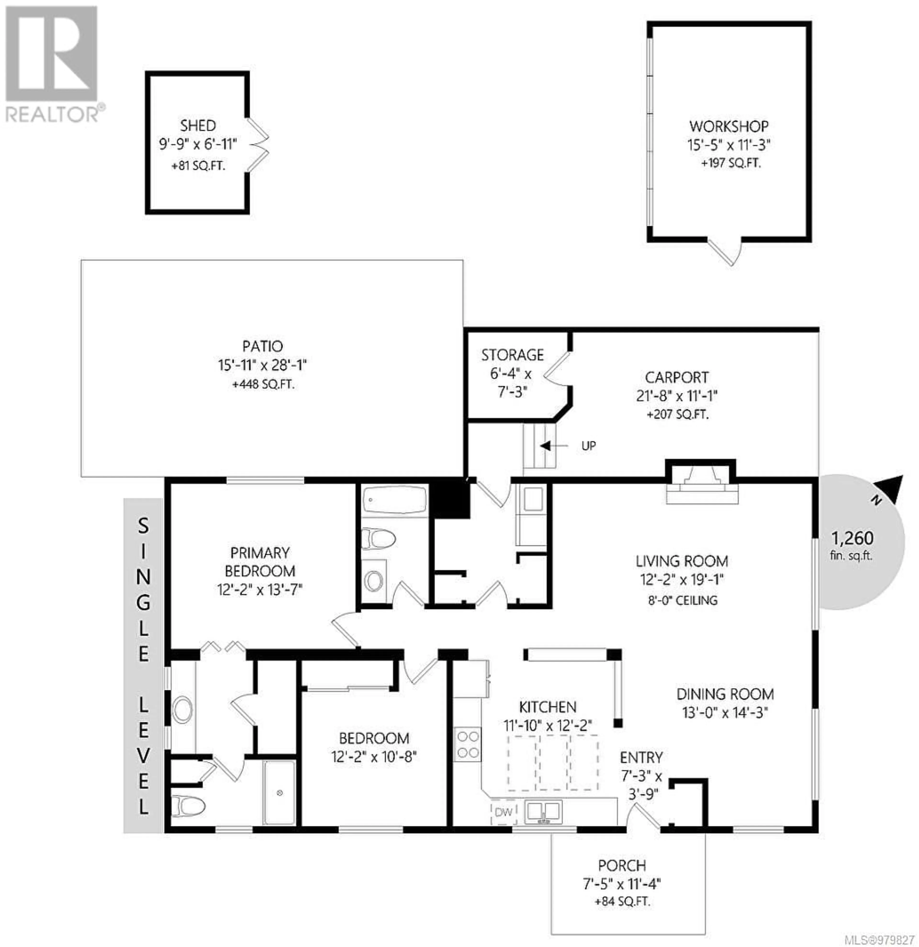 Floor plan for 124 1751 Northgate Rd, Cobble Hill British Columbia V0R1L0